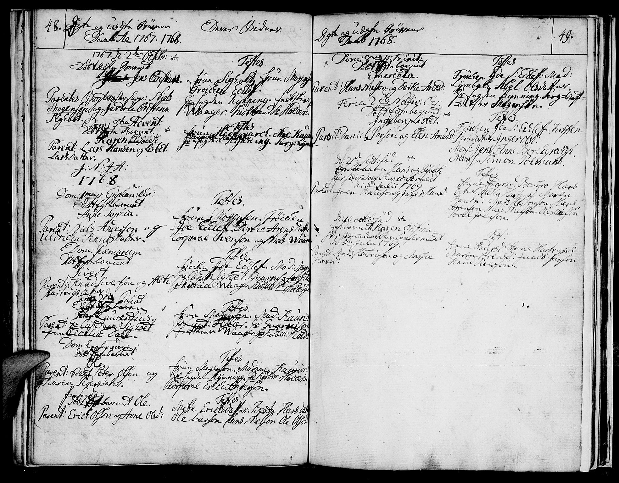 Vadsø sokneprestkontor, SATØ/S-1325/H/Ha/L0001kirke: Parish register (official) no. 1, 1747-1768, p. 48-49