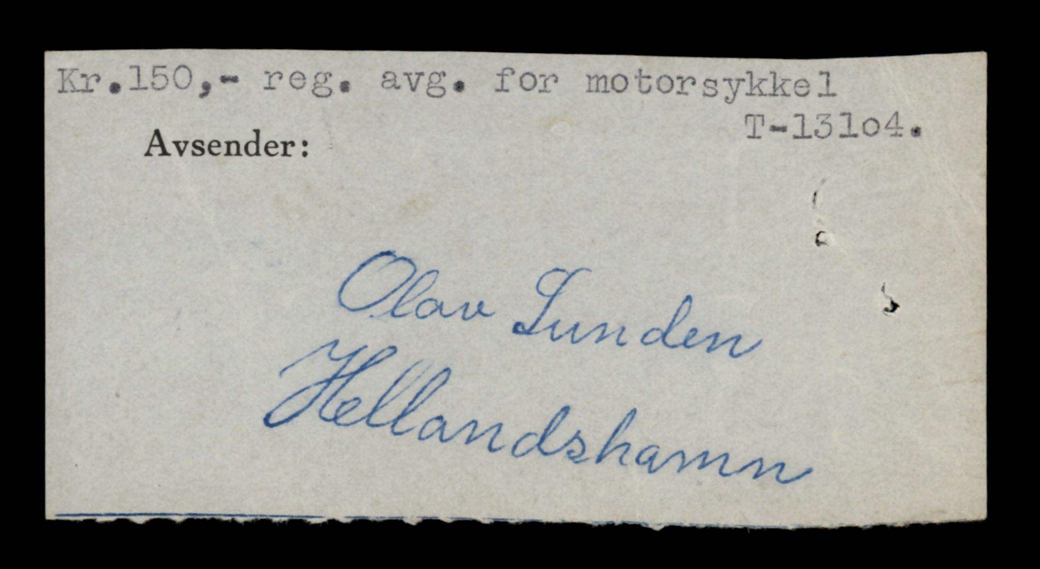 Møre og Romsdal vegkontor - Ålesund trafikkstasjon, AV/SAT-A-4099/F/Fe/L0037: Registreringskort for kjøretøy T 13031 - T 13179, 1927-1998, p. 1469