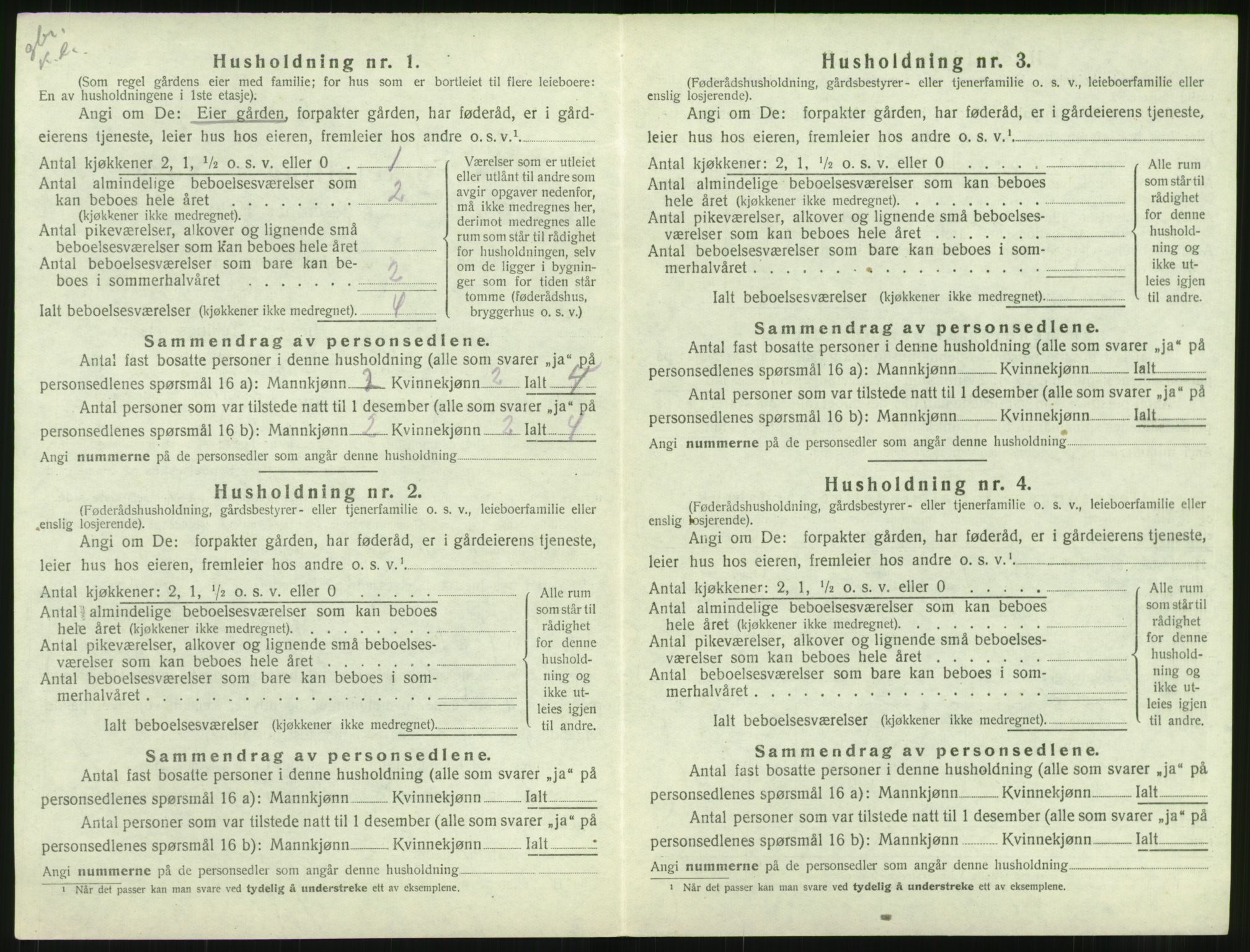 SAT, 1920 census for Hustad, 1920, p. 600