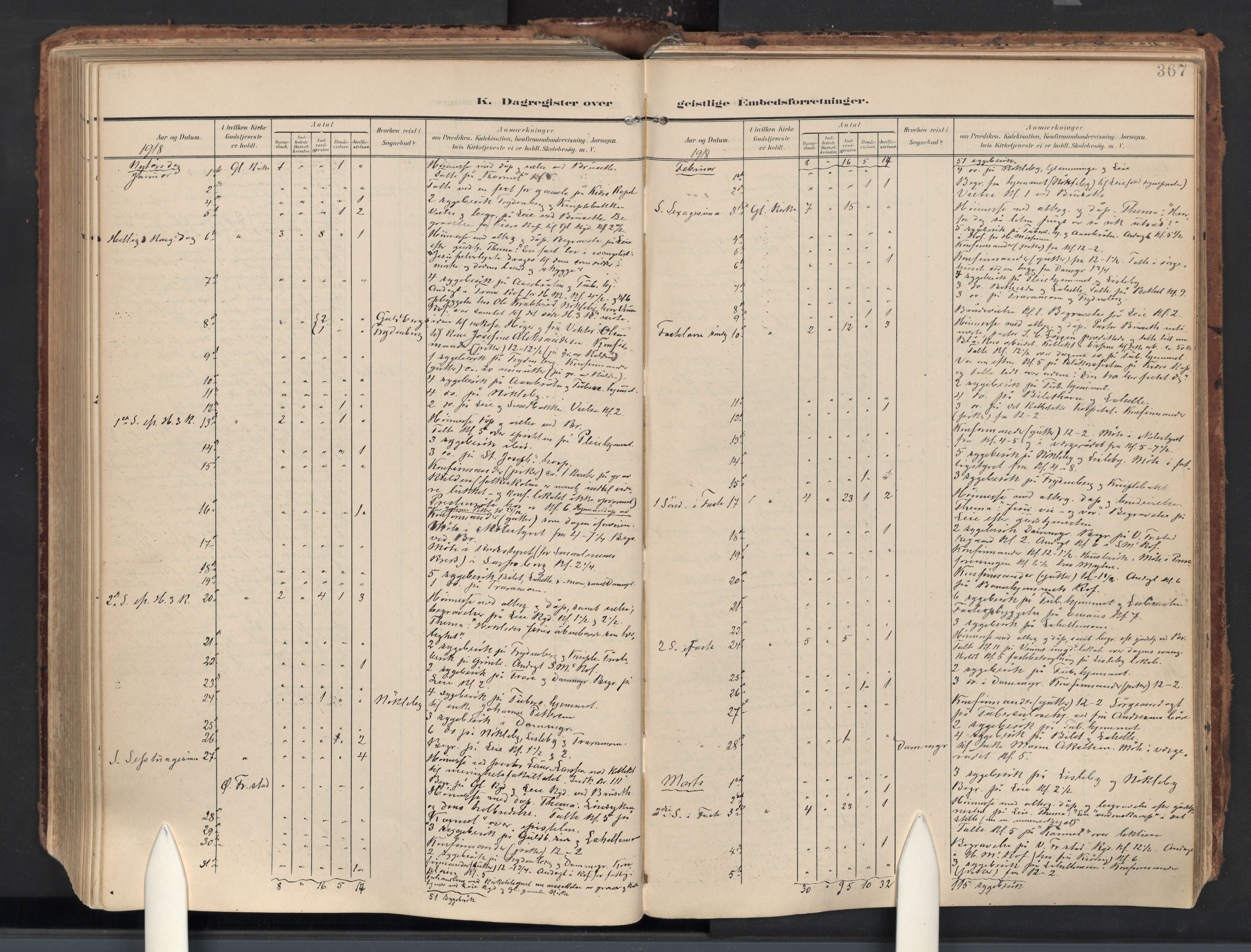 Glemmen prestekontor Kirkebøker, AV/SAO-A-10908/F/Fa/L0016: Parish register (official) no. 16, 1903-1937, p. 367