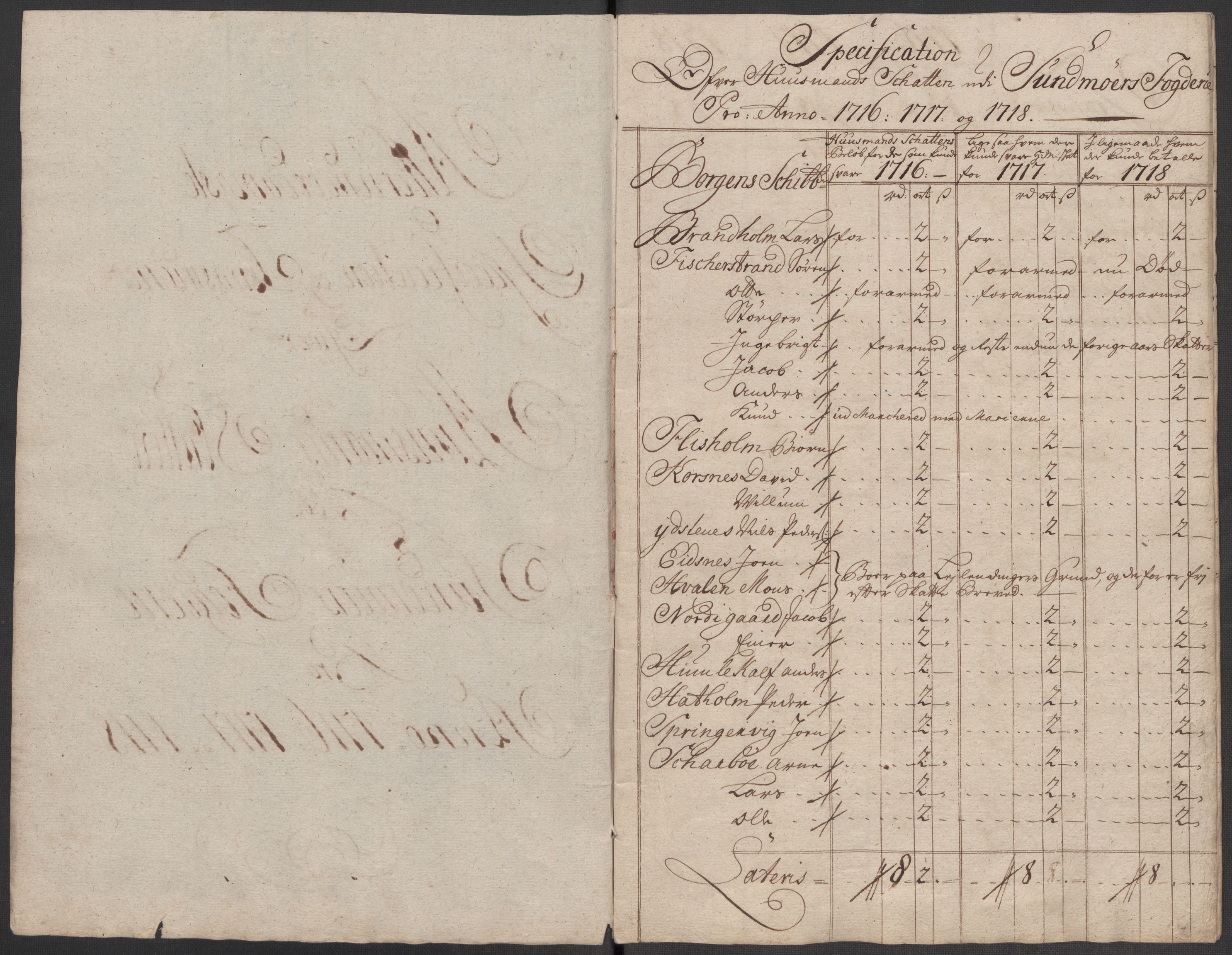 Rentekammeret inntil 1814, Reviderte regnskaper, Fogderegnskap, AV/RA-EA-4092/R54/L3568: Fogderegnskap Sunnmøre, 1716, p. 58