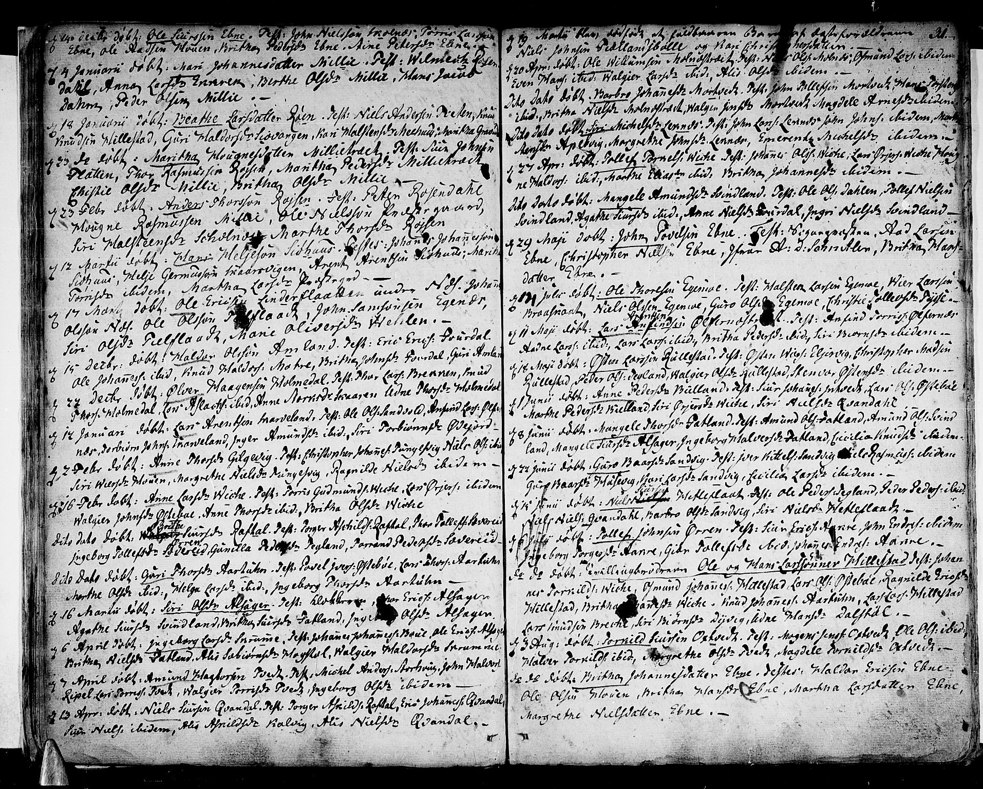Skånevik sokneprestembete, AV/SAB-A-77801/H/Haa: Parish register (official) no. A 2, 1790-1824, p. 31