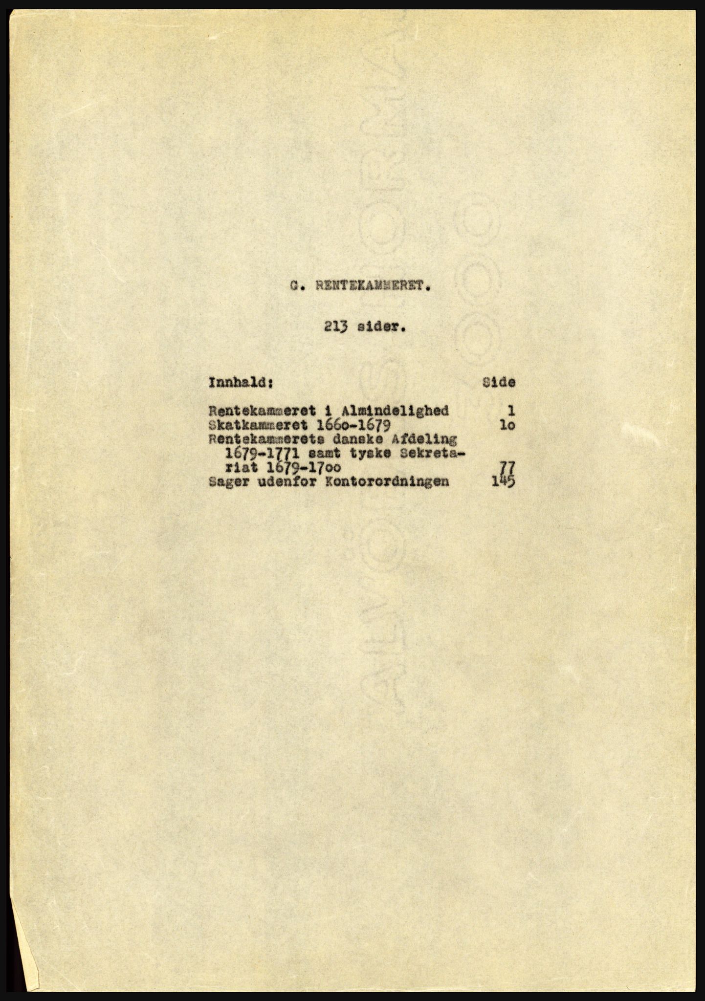 Riksarkivet, Seksjon for eldre arkiv og spesialsamlinger, AV/RA-EA-6797/H/Ha, 1953