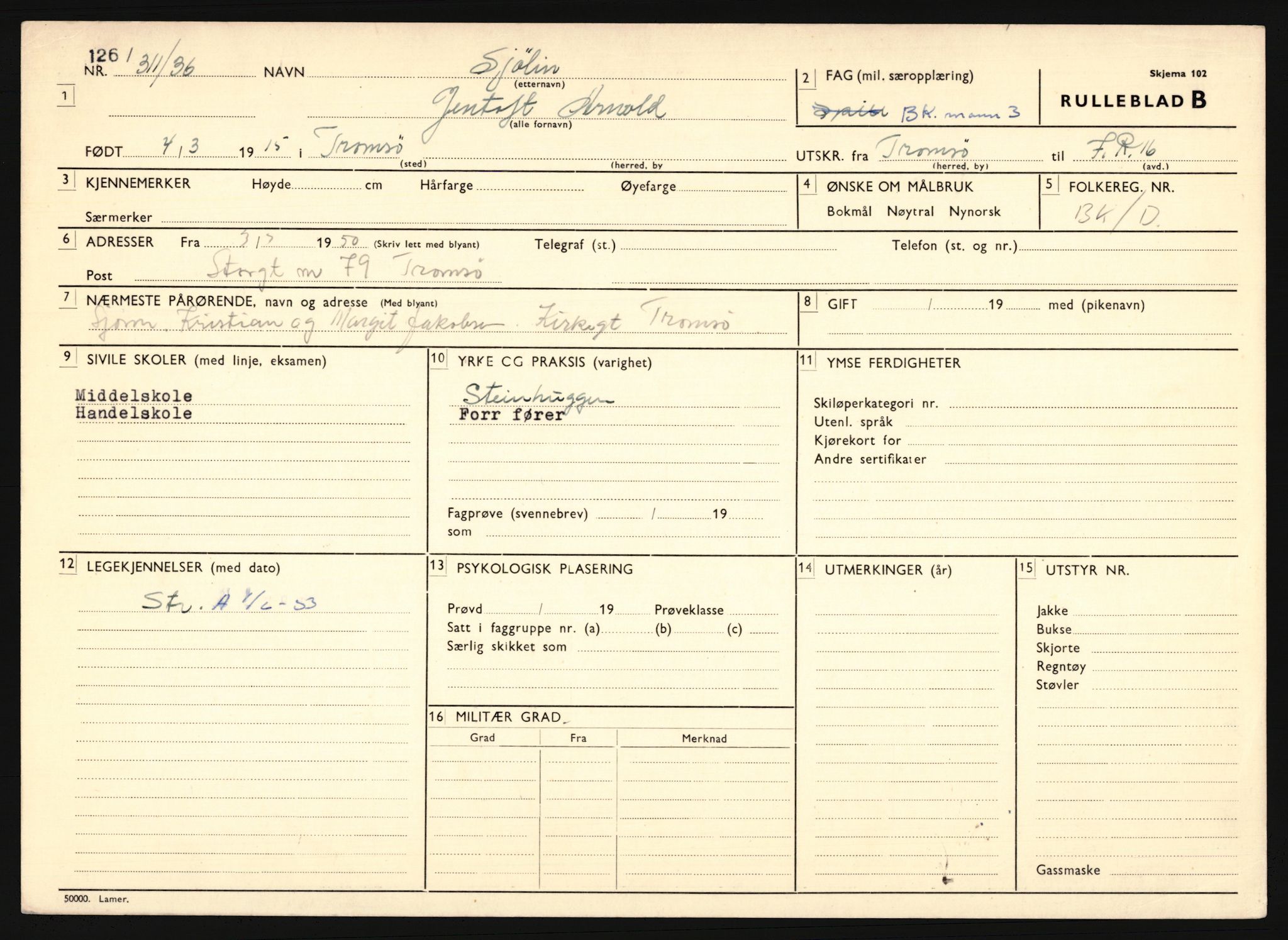 Forsvaret, Troms infanteriregiment nr. 16, AV/RA-RAFA-3146/P/Pa/L0020: Rulleblad for regimentets menige mannskaper, årsklasse 1936, 1936, p. 1209