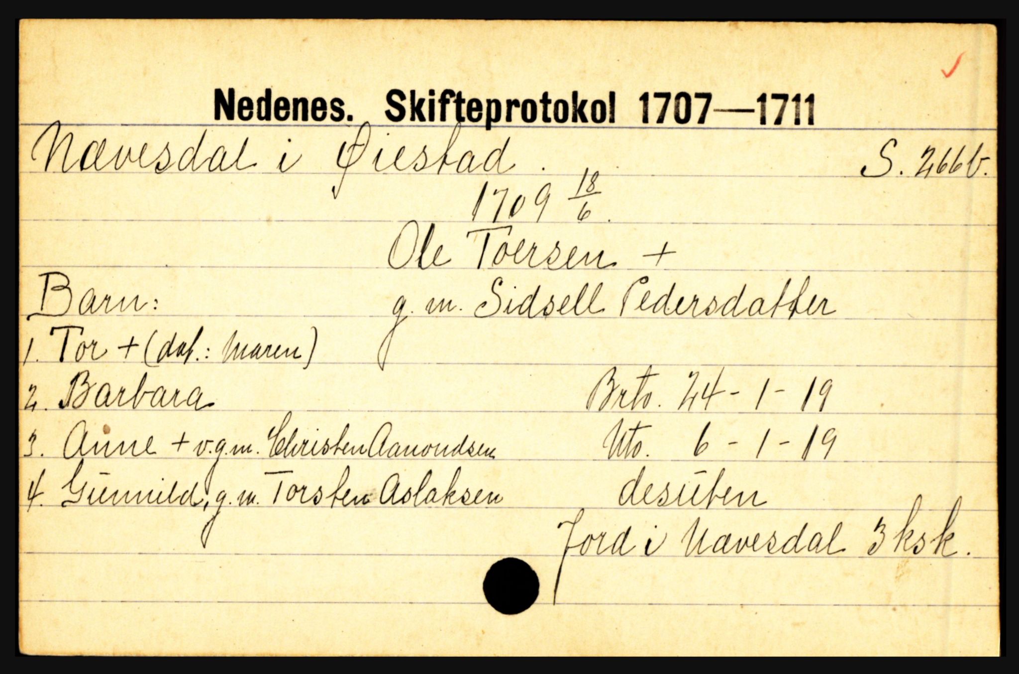 Nedenes sorenskriveri før 1824, AV/SAK-1221-0007/H, p. 22497