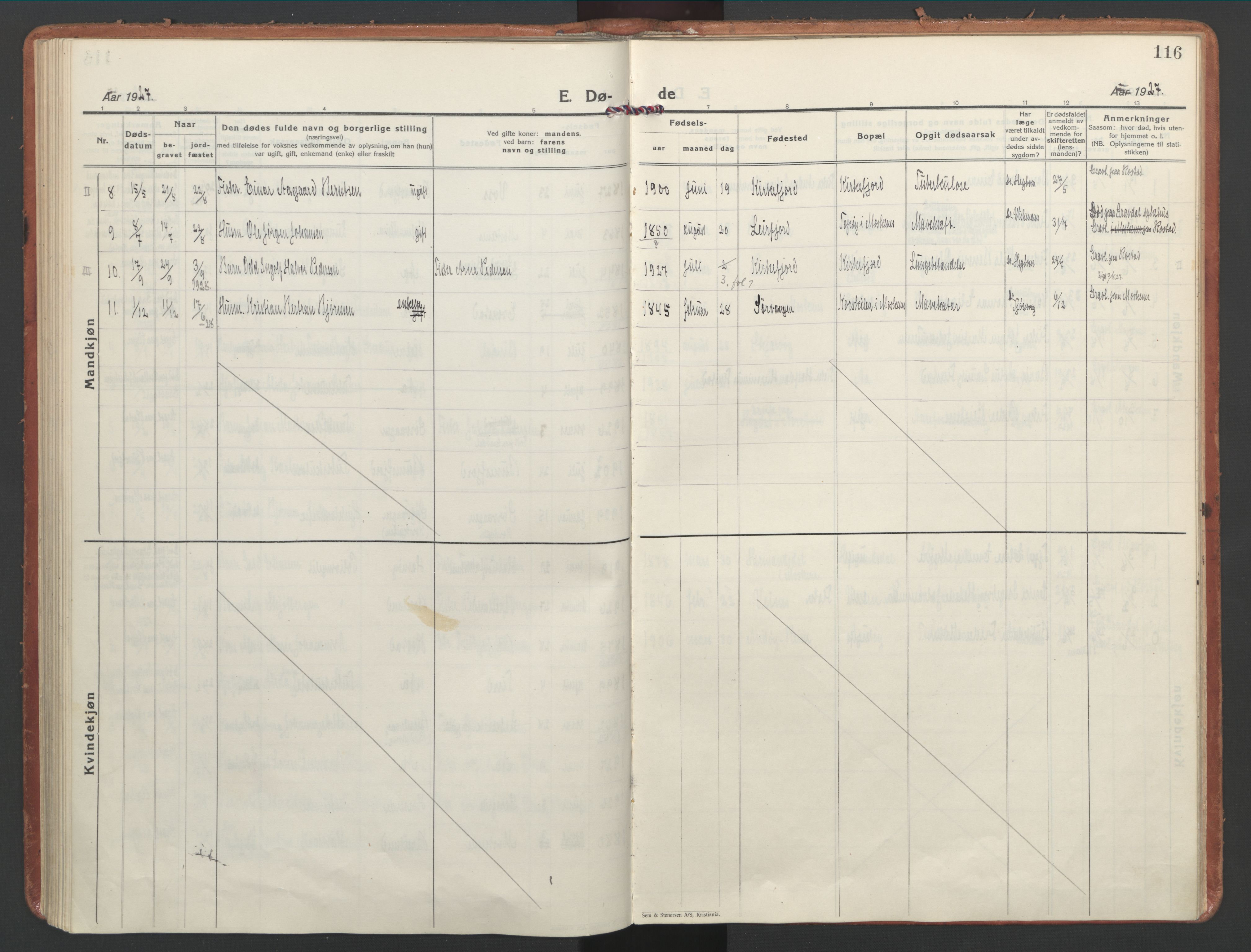 Ministerialprotokoller, klokkerbøker og fødselsregistre - Nordland, AV/SAT-A-1459/886/L1223: Parish register (official) no. 886A05, 1926-1938, p. 116