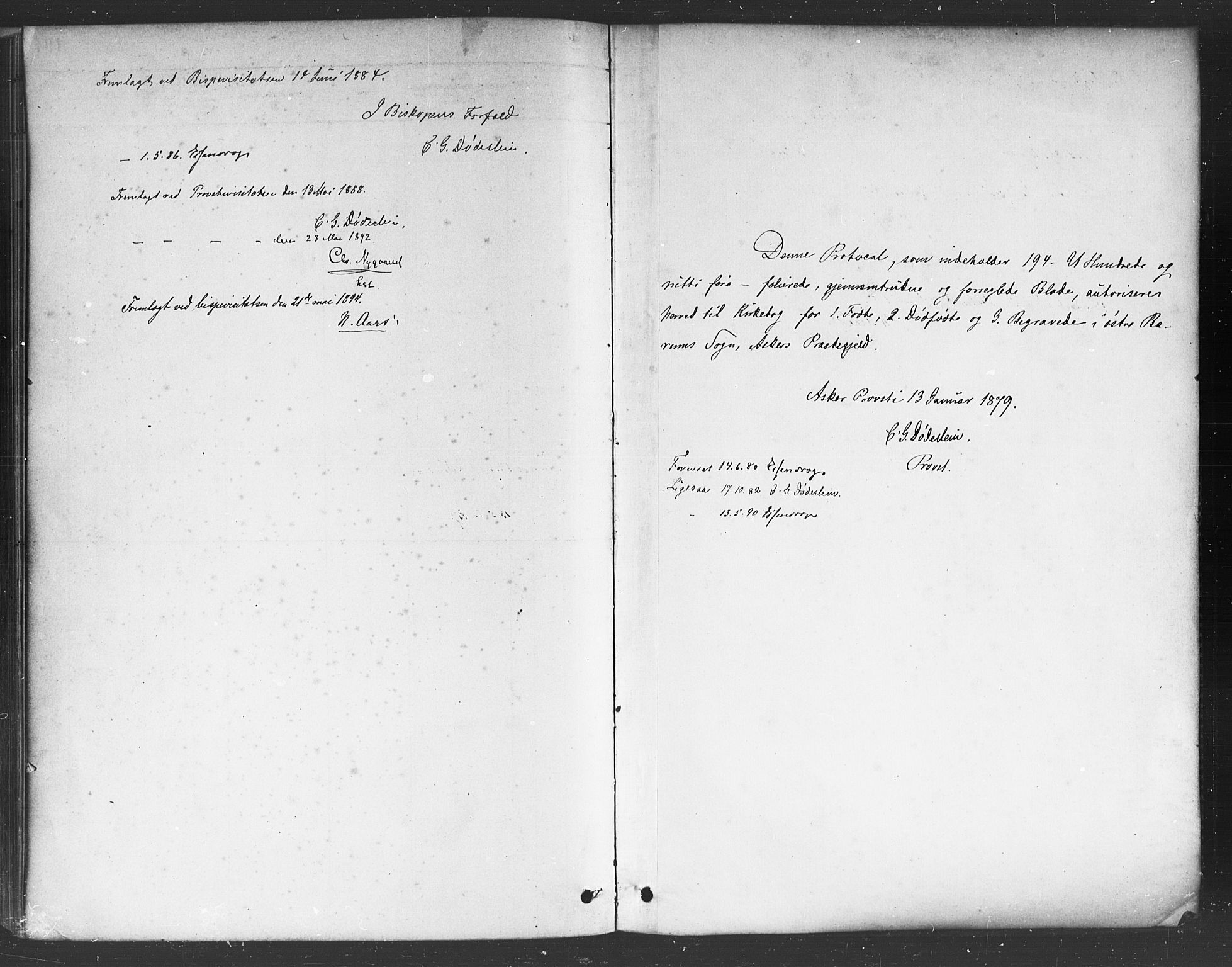 Asker prestekontor Kirkebøker, SAO/A-10256a/F/Fc/L0001: Parish register (official) no. III 1, 1879-1892