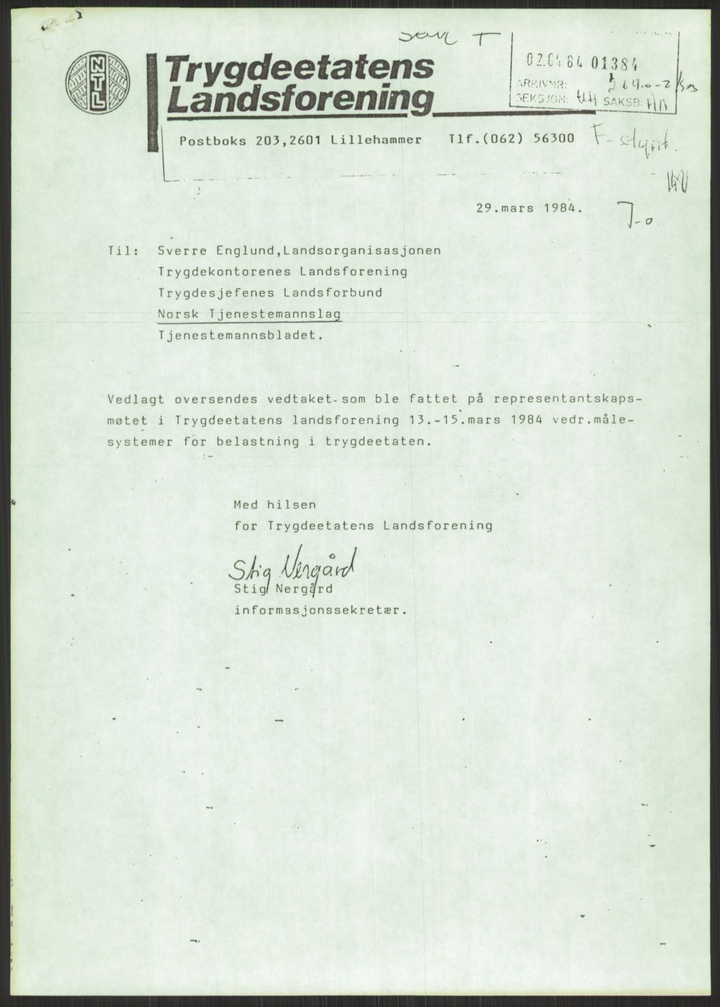 Nygaard, Kristen, AV/RA-PA-1398/F/Fi/L0006: Fagbevegelse, demokrati, Jern- og Metallprosjektet, 1970-2002, p. 401