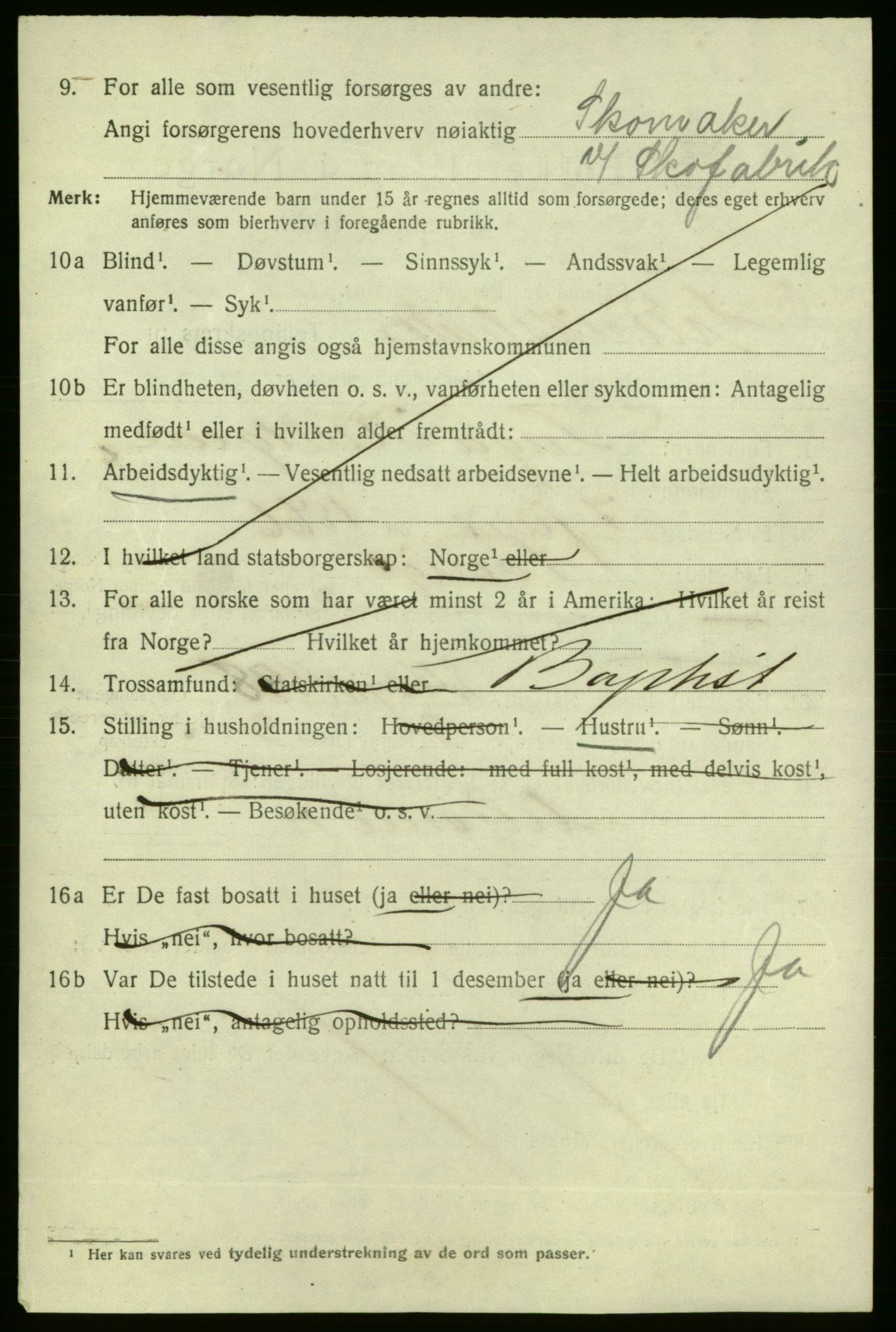 SAO, 1920 census for Fredrikshald, 1920, p. 9839