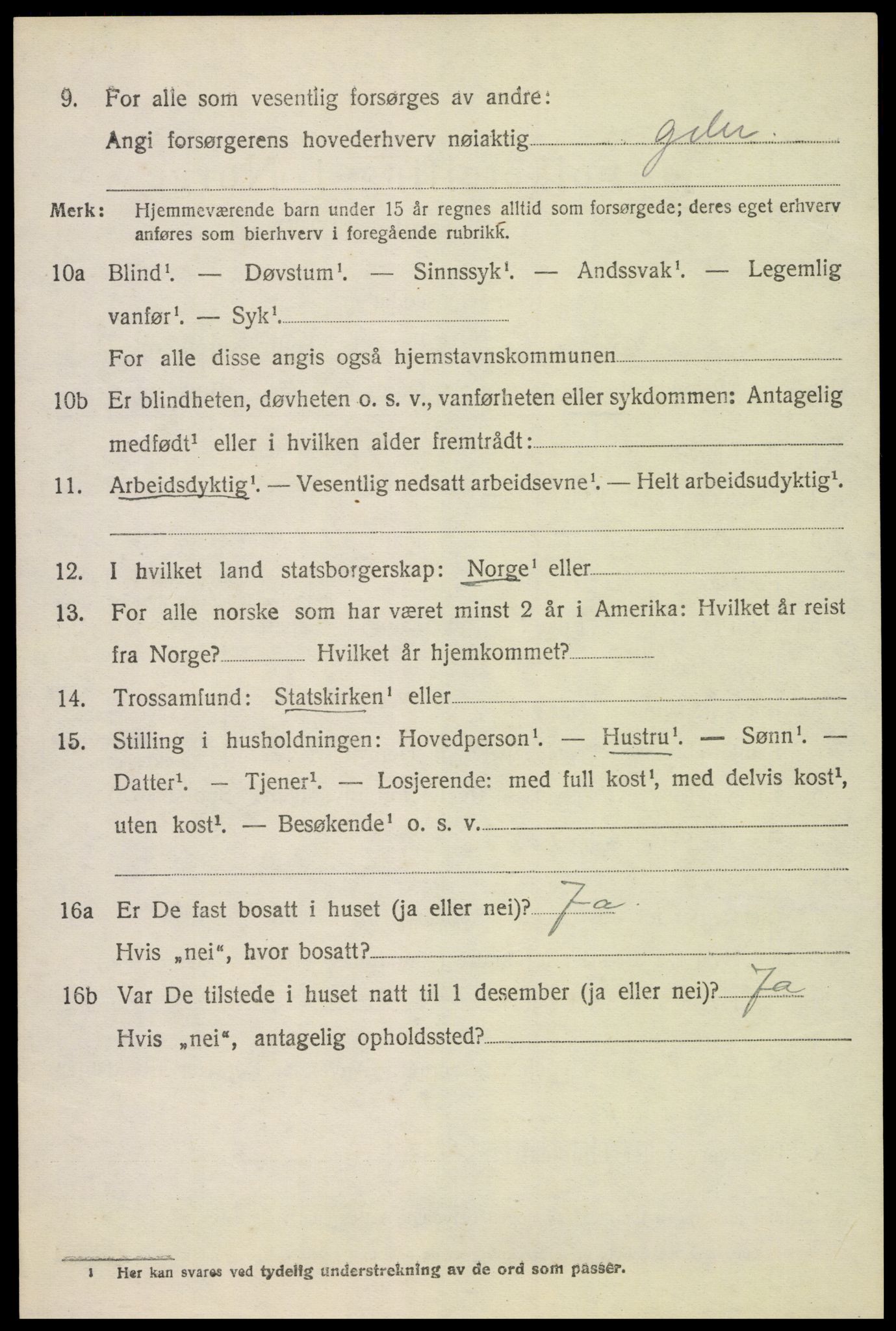 SAH, 1920 census for Løten, 1920, p. 7308