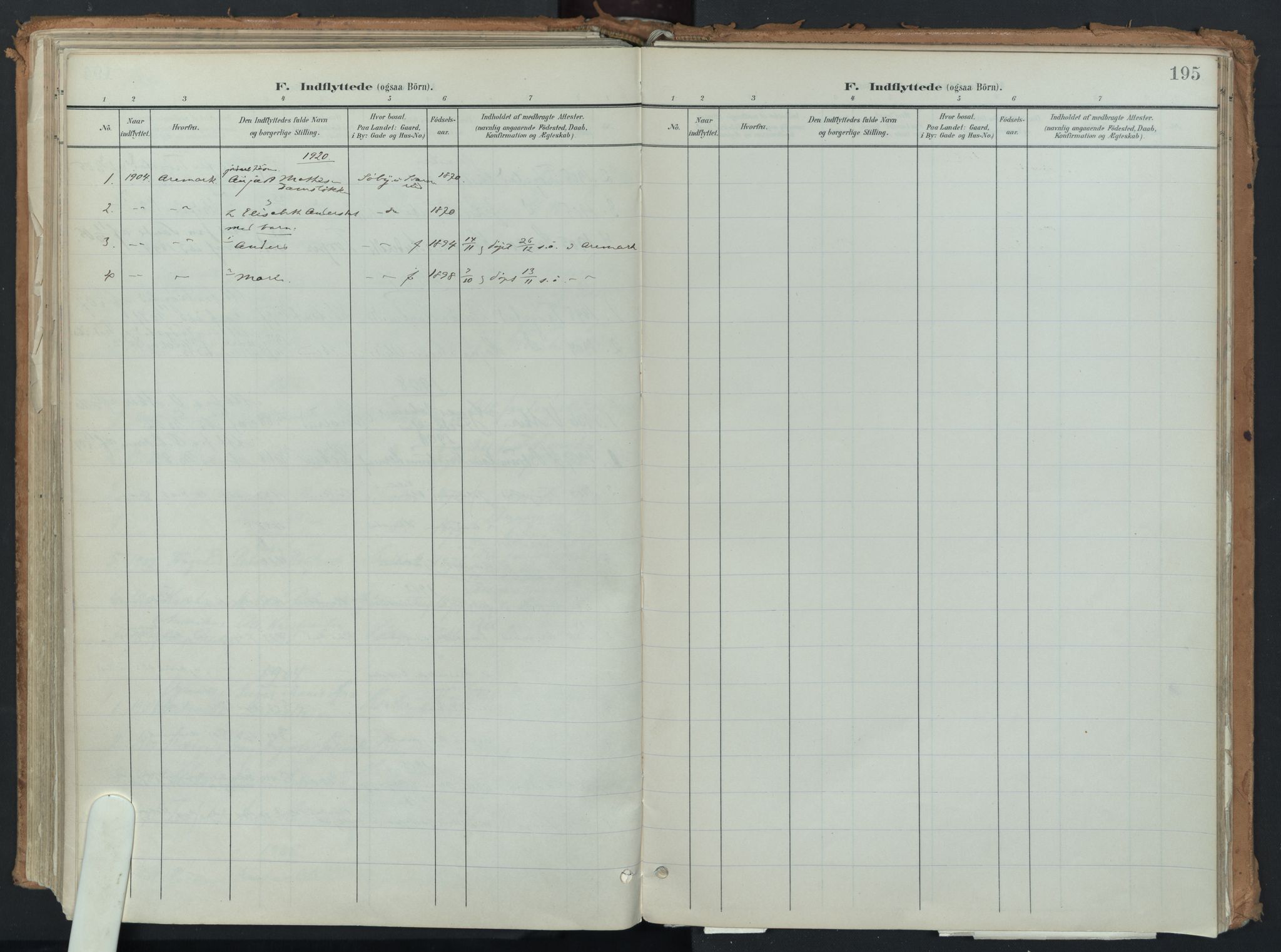 Eidsberg prestekontor Kirkebøker, AV/SAO-A-10905/F/Fb/L0002: Parish register (official) no. II 2, 1901-1933, p. 195