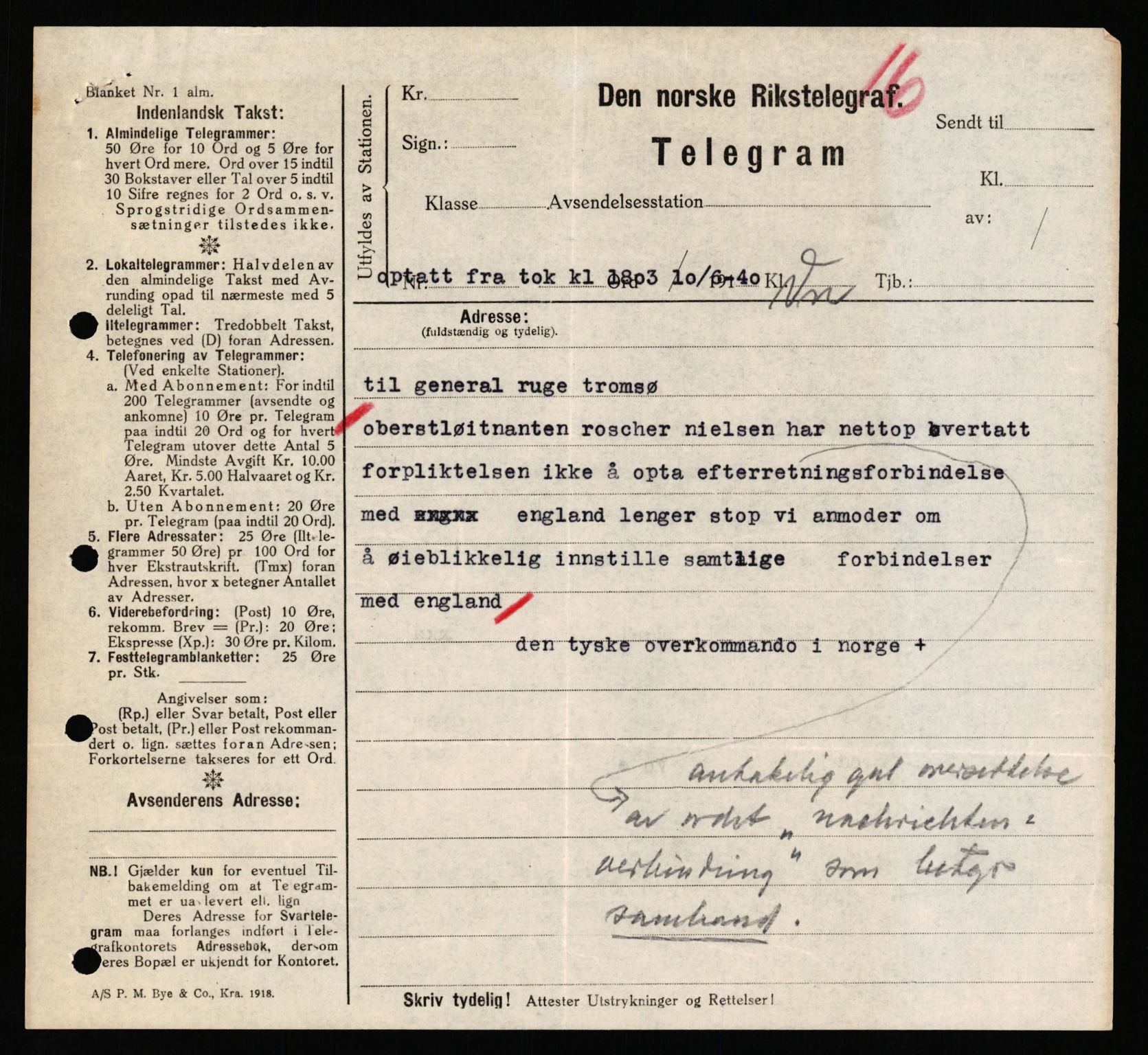 Forsvaret, Forsvarets krigshistoriske avdeling, AV/RA-RAFA-2017/Y/Yf/L0198: II-C-11-2100  -  Kapitulasjonen i 1940, 1940, p. 291