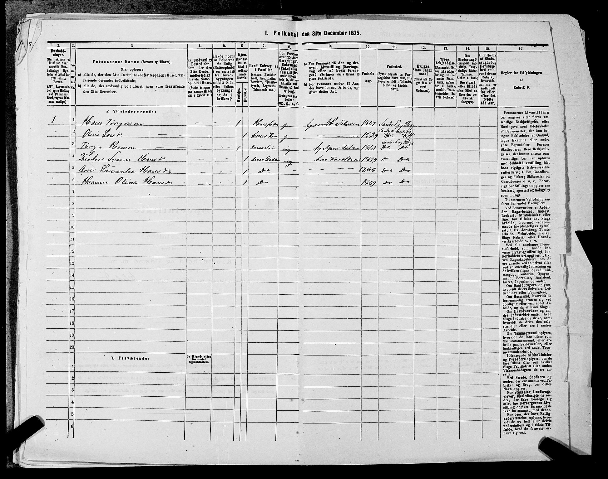 SAST, 1875 census for 1136P Sand, 1875, p. 746