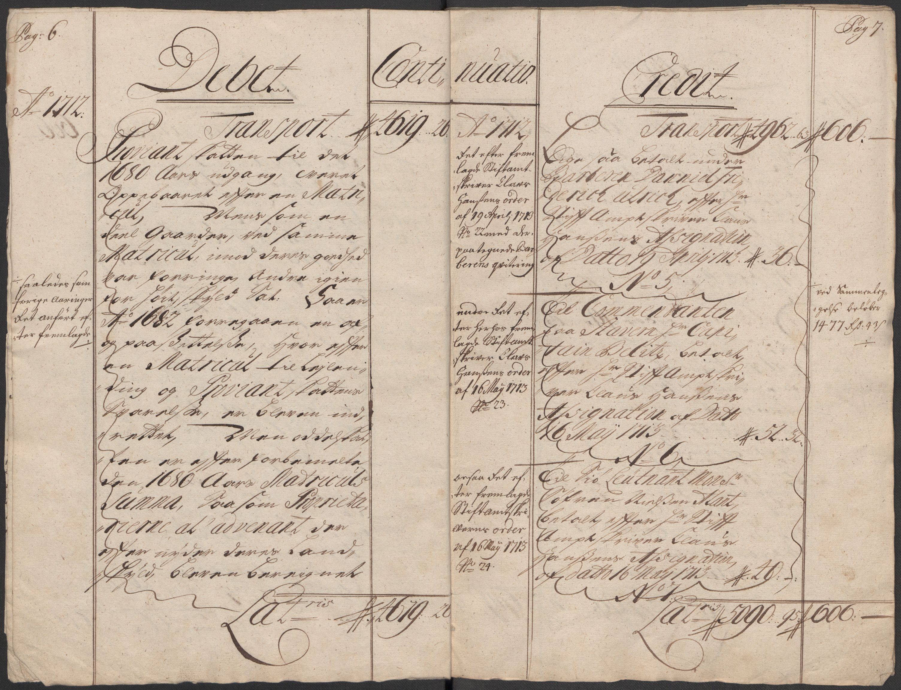 Rentekammeret inntil 1814, Reviderte regnskaper, Fogderegnskap, RA/EA-4092/R33/L1984: Fogderegnskap Larvik grevskap, 1712, p. 6