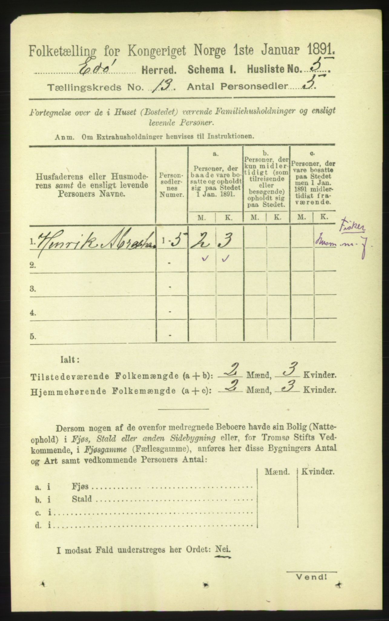 RA, 1891 census for 1573 Edøy, 1891, p. 3646