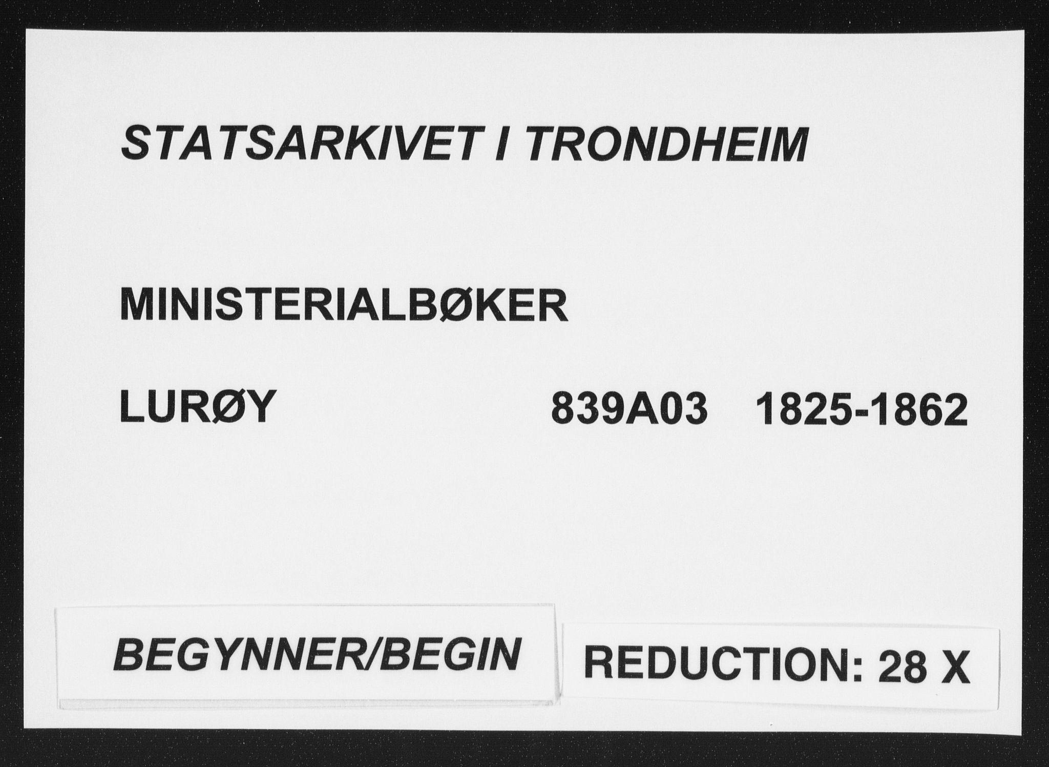 Ministerialprotokoller, klokkerbøker og fødselsregistre - Nordland, AV/SAT-A-1459/839/L0566: Parish register (official) no. 839A03, 1825-1862