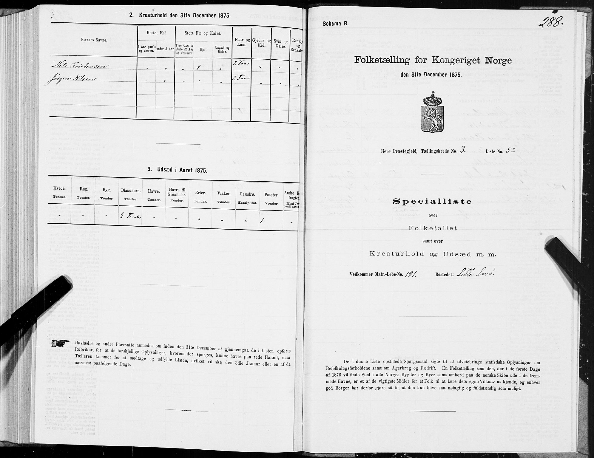 SAT, 1875 census for 1818P Herøy, 1875, p. 2288