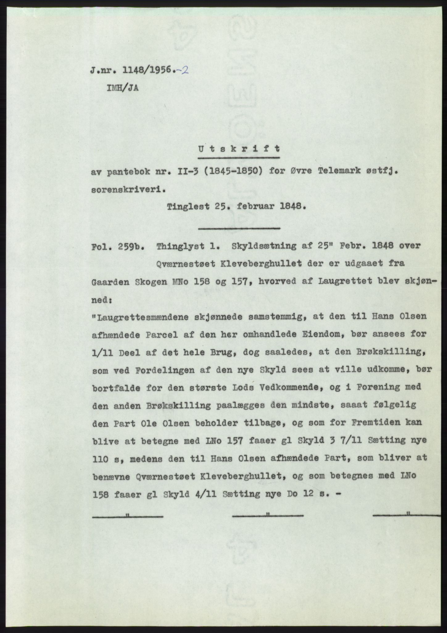 Statsarkivet i Kongsberg, SAKO/A-0001, 1956, p. 364