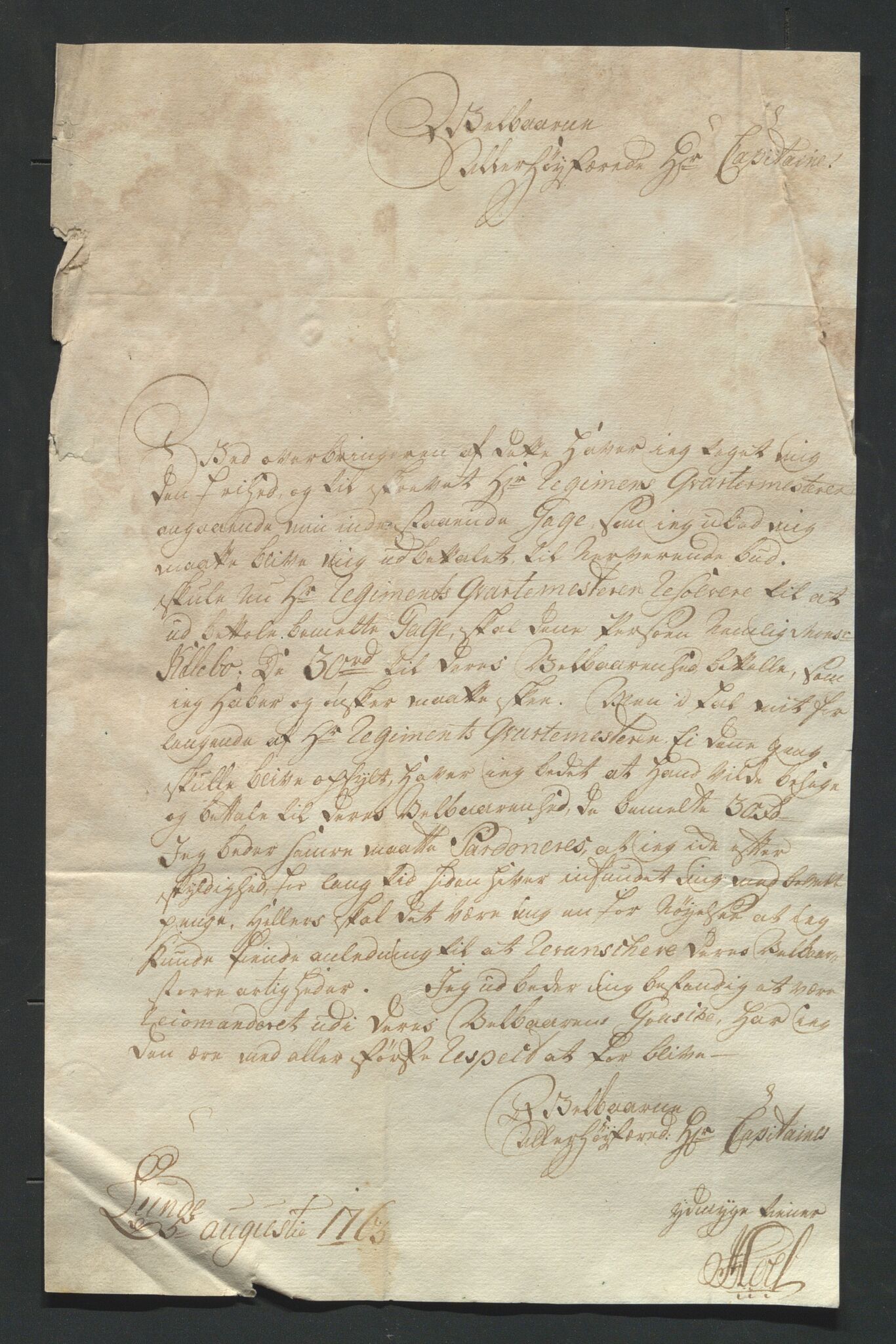 Åker i Vang, Hedmark, og familien Todderud, AV/SAH-ARK-010/J/Jc/L0003: Korrespondanse, 1763-1795, p. 4