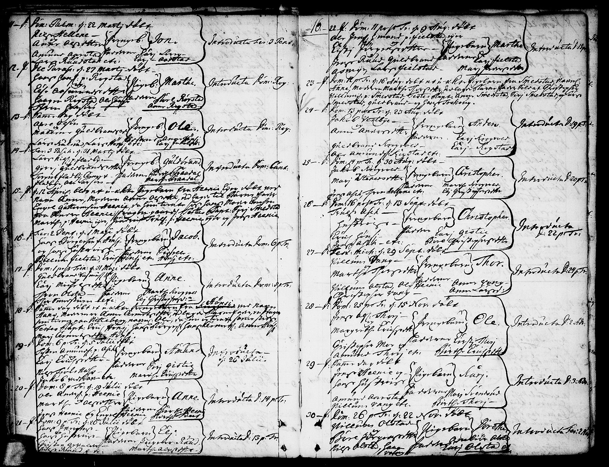 Gjerdrum prestekontor Kirkebøker, AV/SAO-A-10412b/F/Fa/L0002: Parish register (official) no. I 2, 1737-1797, p. 16