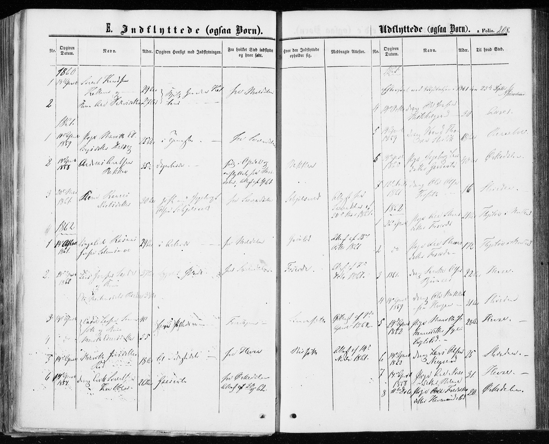 Ministerialprotokoller, klokkerbøker og fødselsregistre - Møre og Romsdal, AV/SAT-A-1454/598/L1067: Parish register (official) no. 598A01, 1858-1871, p. 208