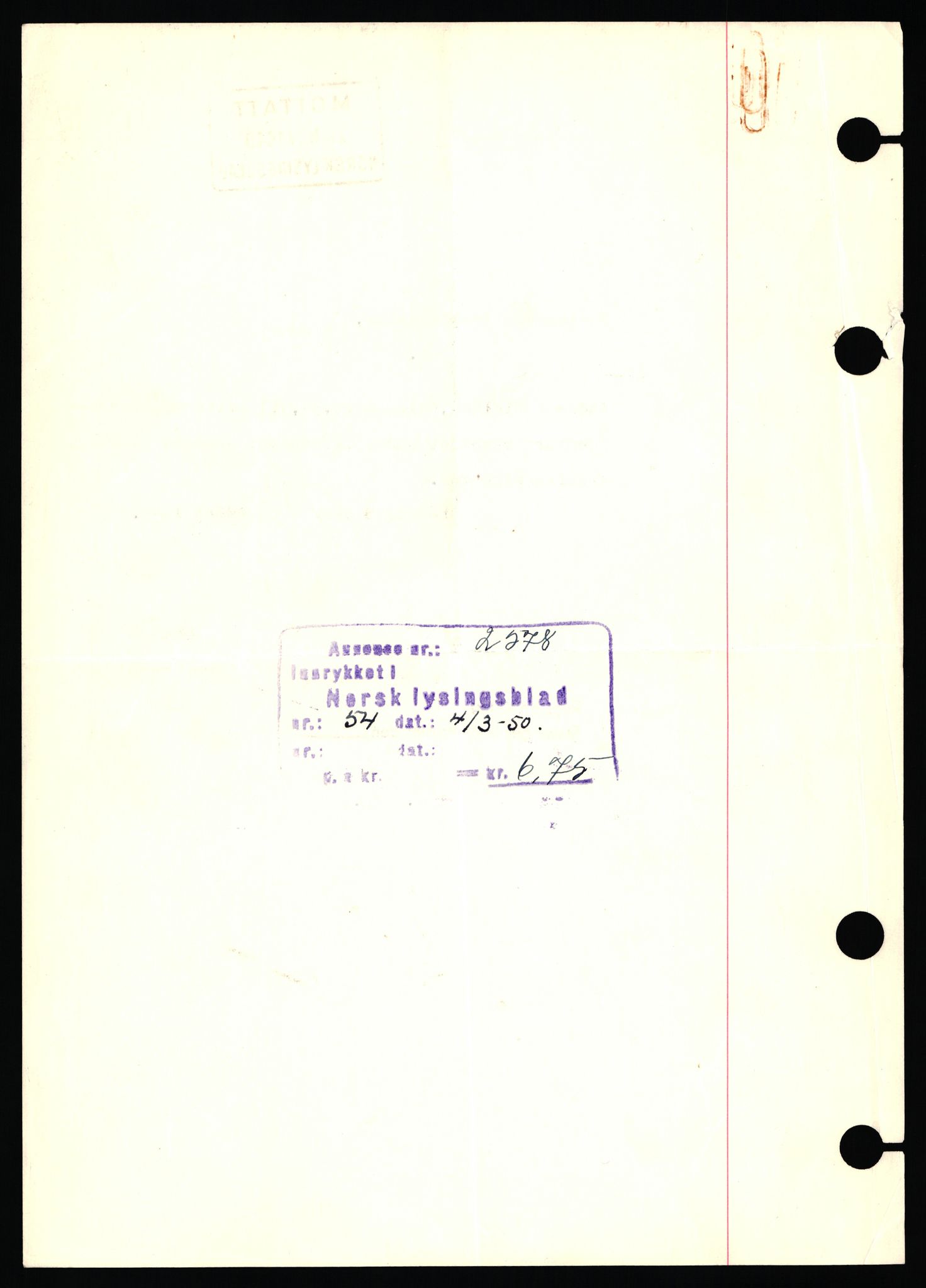 Stavanger byfogd, SAST/A-101408/002/J/Jd/Jde/L0002: Registreringsmeldinger og bilag. Enkeltmannsforetak, 351-750, 1905-1987, p. 326