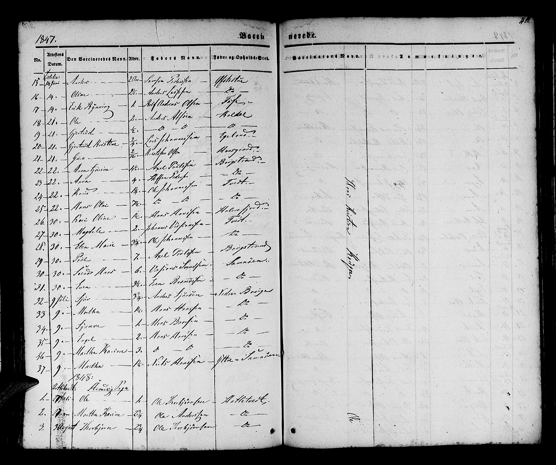 Os sokneprestembete, SAB/A-99929: Parish register (official) no. A 15, 1839-1851, p. 411
