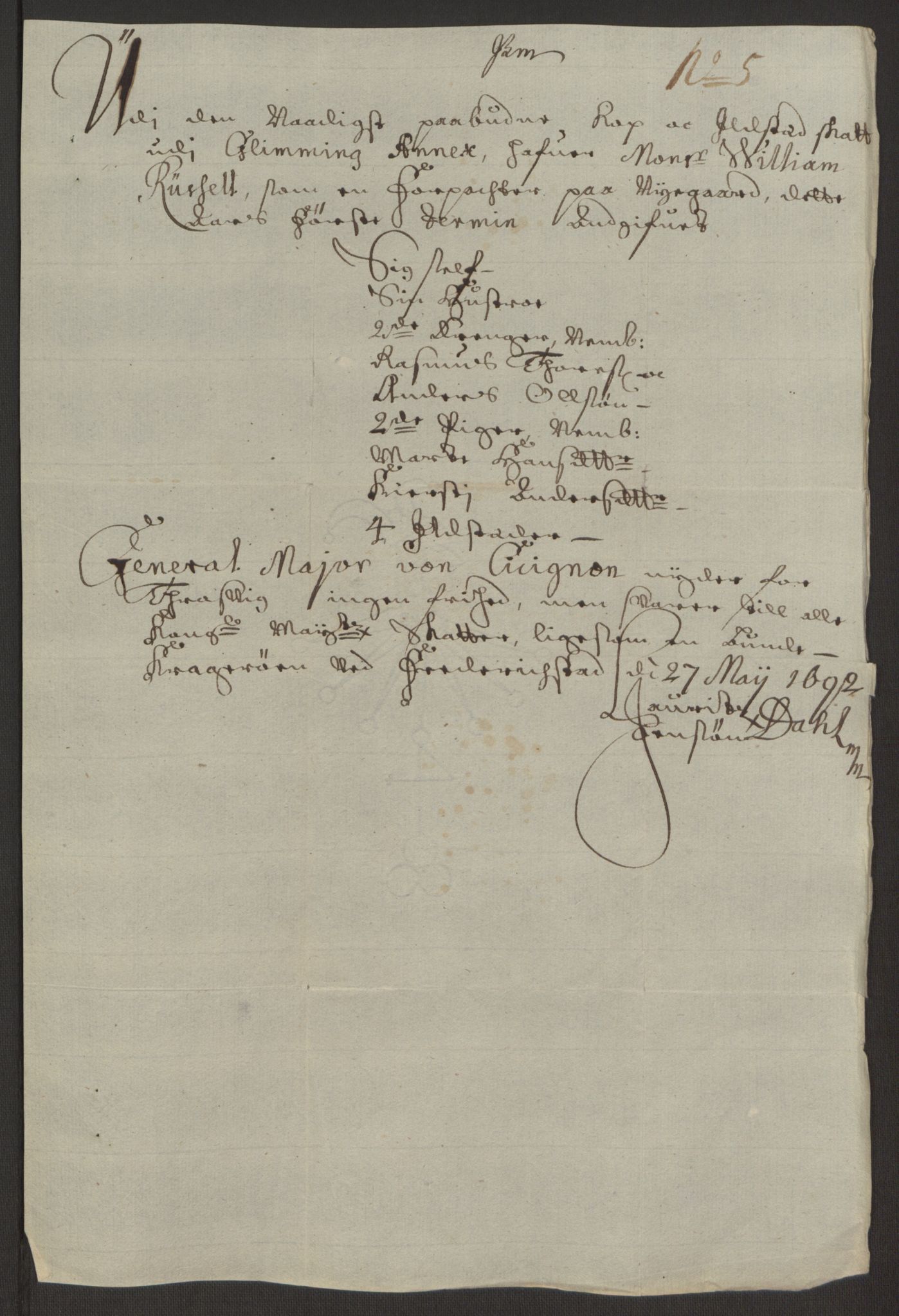 Rentekammeret inntil 1814, Reviderte regnskaper, Fogderegnskap, AV/RA-EA-4092/R03/L0120: Fogderegnskap Onsøy, Tune, Veme og Åbygge fogderi, 1692-1693, p. 171