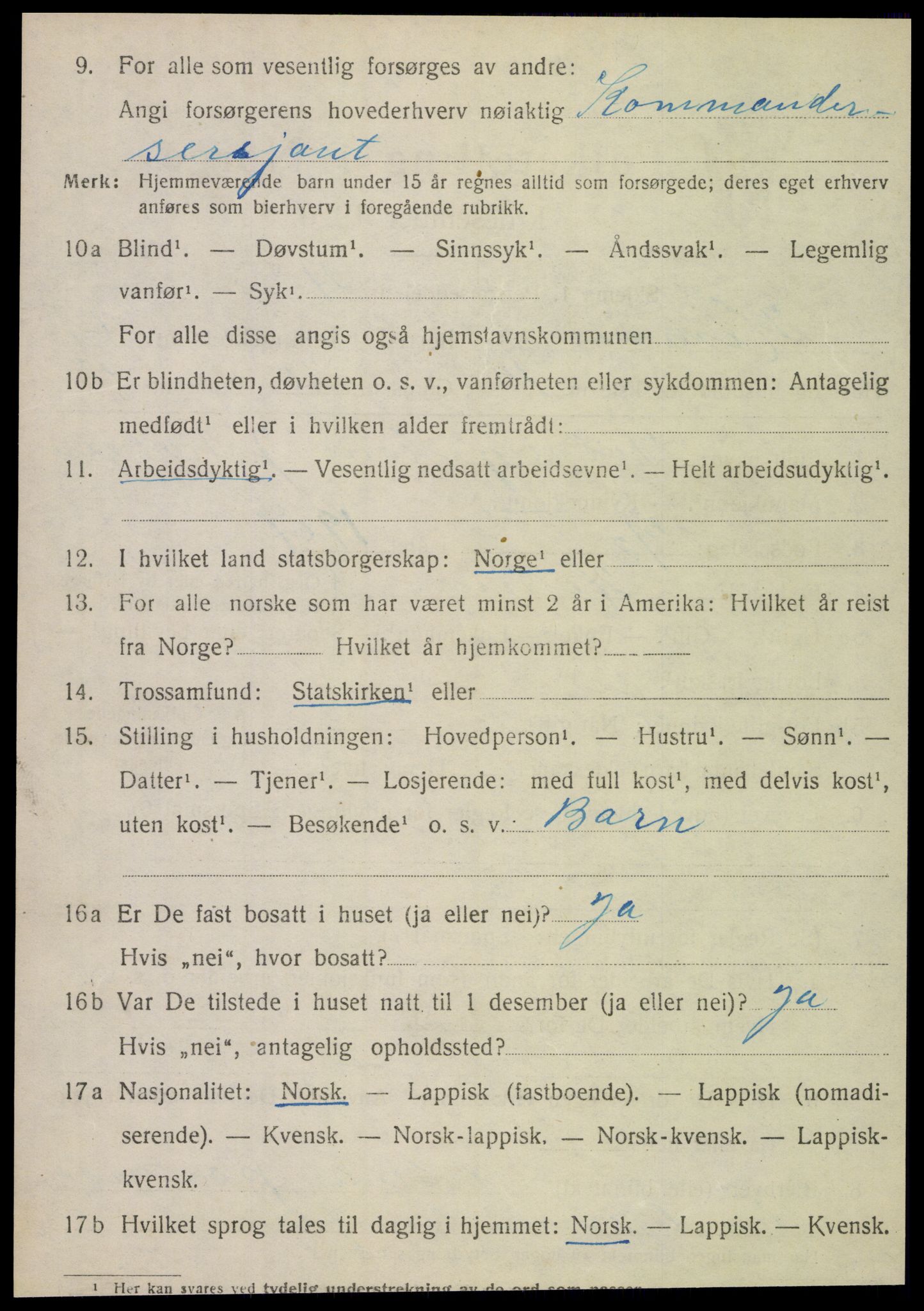 SAT, 1920 census for Hemnes, 1920, p. 6541