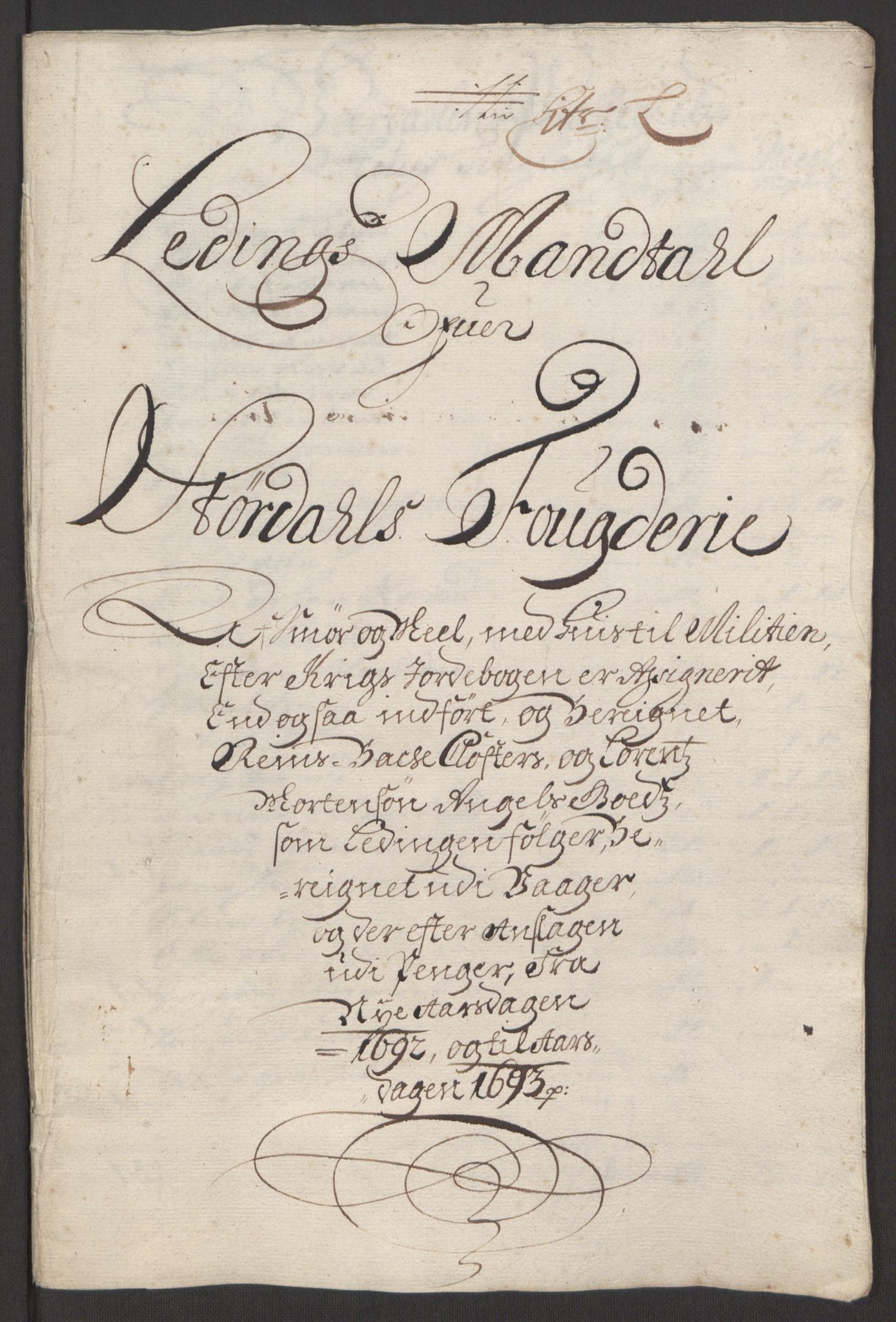 Rentekammeret inntil 1814, Reviderte regnskaper, Fogderegnskap, RA/EA-4092/R62/L4185: Fogderegnskap Stjørdal og Verdal, 1692, p. 179
