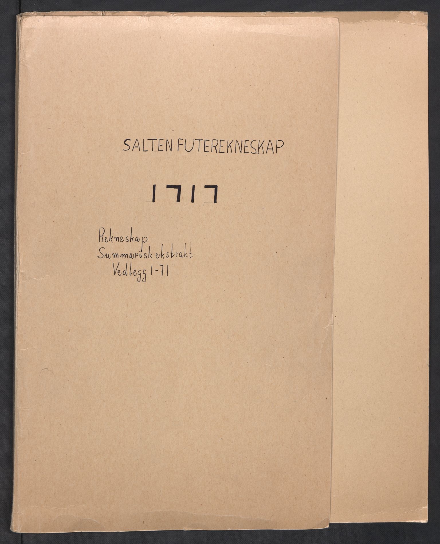 Rentekammeret inntil 1814, Reviderte regnskaper, Fogderegnskap, RA/EA-4092/R66/L4587: Fogderegnskap Salten, 1717, p. 2