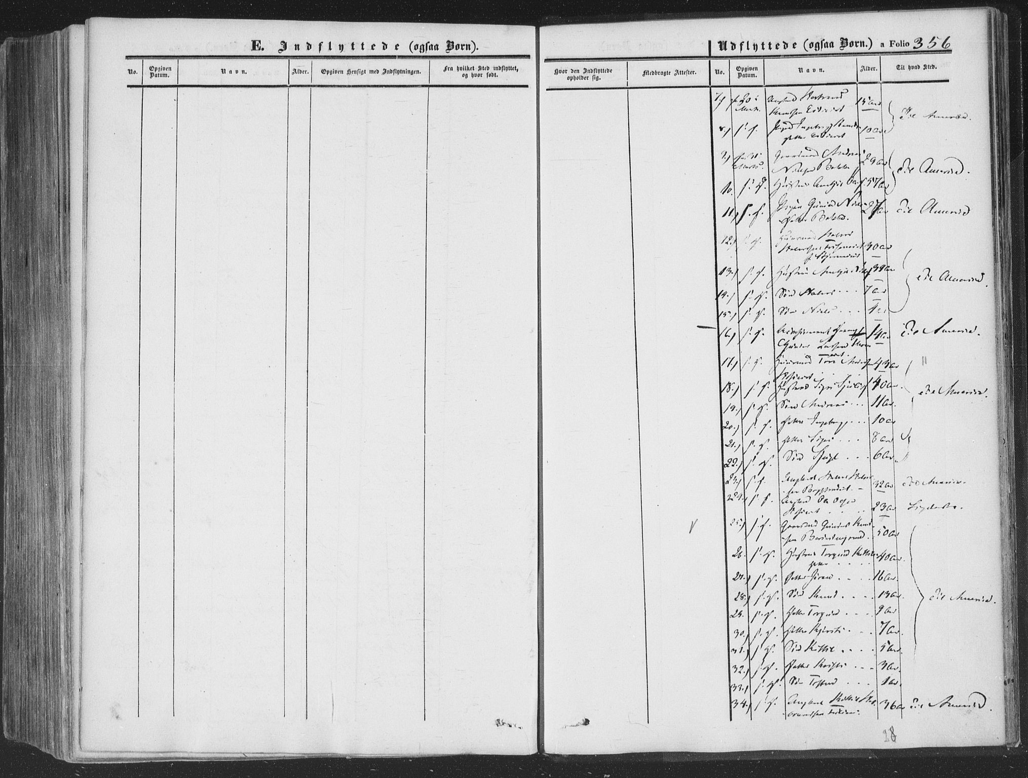 Rollag kirkebøker, AV/SAKO-A-240/F/Fa/L0008: Parish register (official) no. I 8, 1847-1860, p. 356