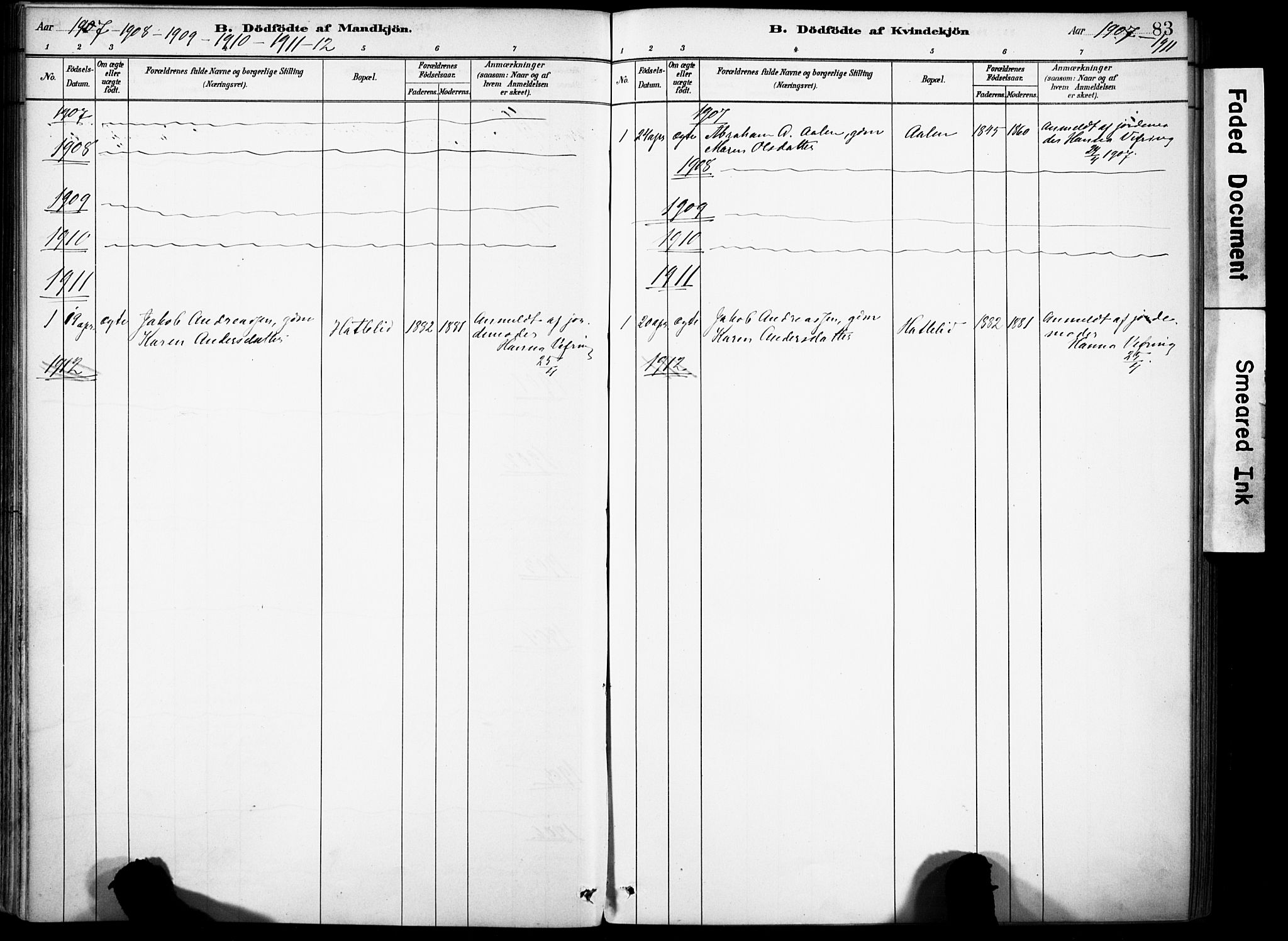 Førde sokneprestembete, SAB/A-79901/H/Haa/Haae/L0001: Parish register (official) no. E 1, 1881-1911, p. 83
