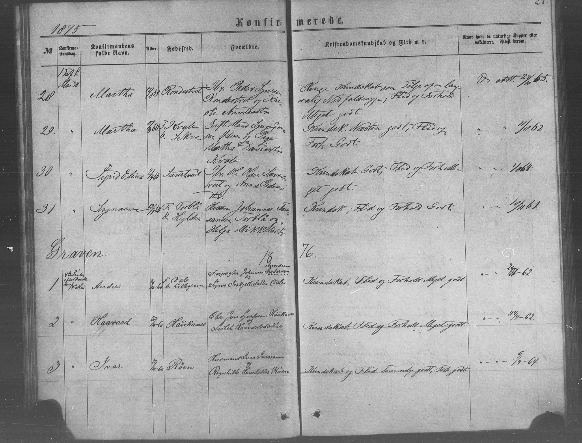 Ulvik sokneprestembete, SAB/A-78801/H/Haa: Parish register (official) no. A 17, 1873-1891, p. 27