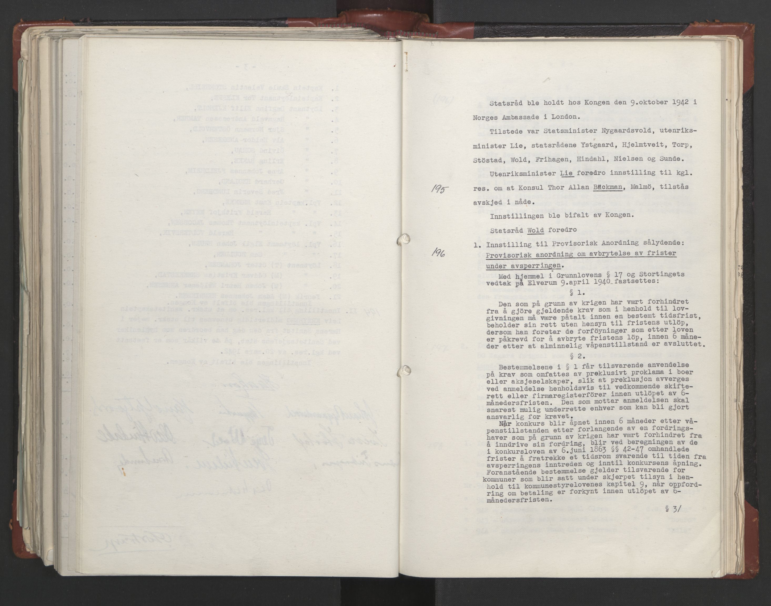 Statsrådssekretariatet, RA/S-1001/A/Ac/L0122: Kgl. res. (9/4) 17/4 1940 -18/12 1942, 1940-1942, p. 341