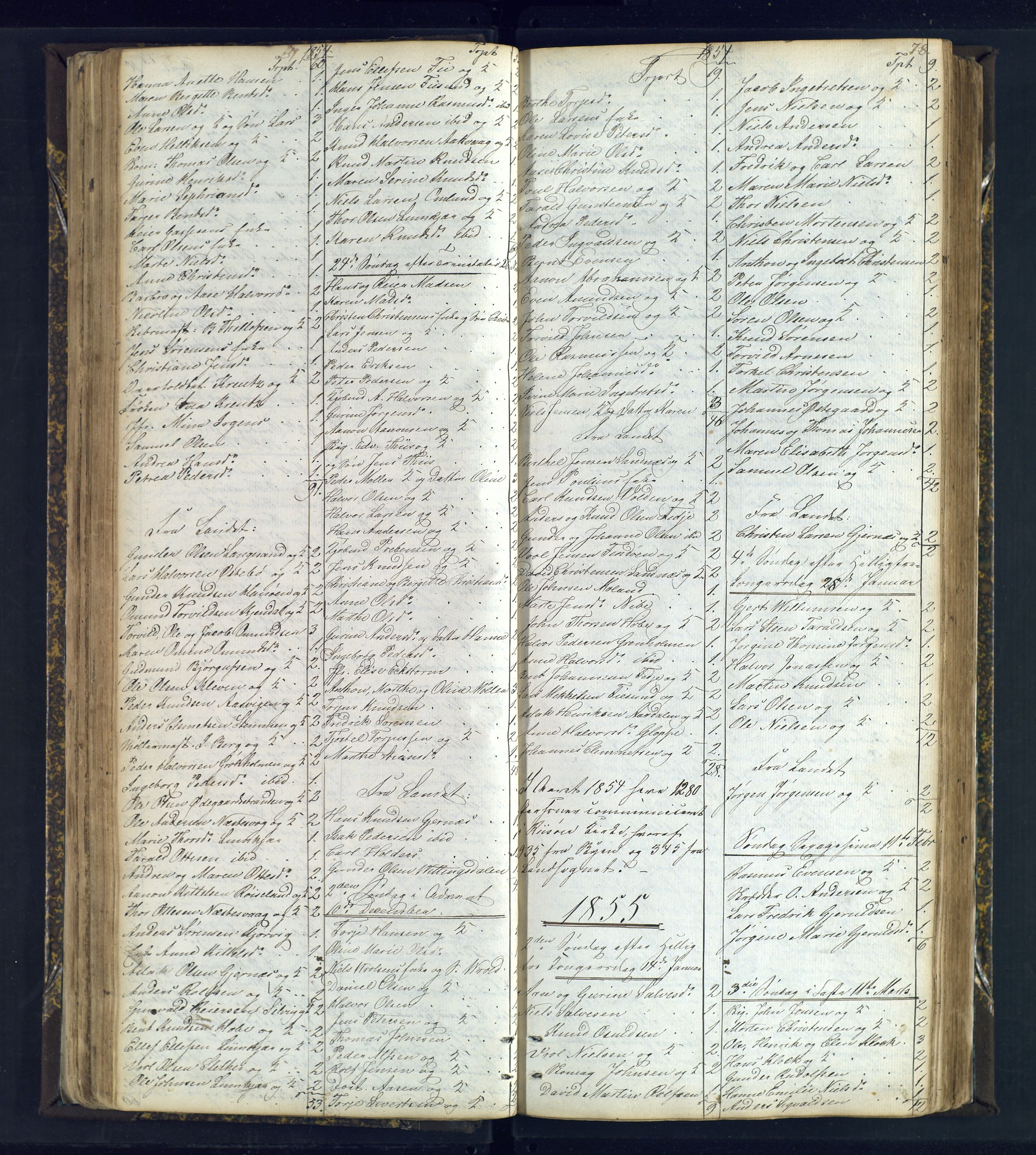 Risør sokneprestkontor, AV/SAK-1111-0035/F/Fc/L0003: Communicants register no. C 3, 1836-1872, p. 78