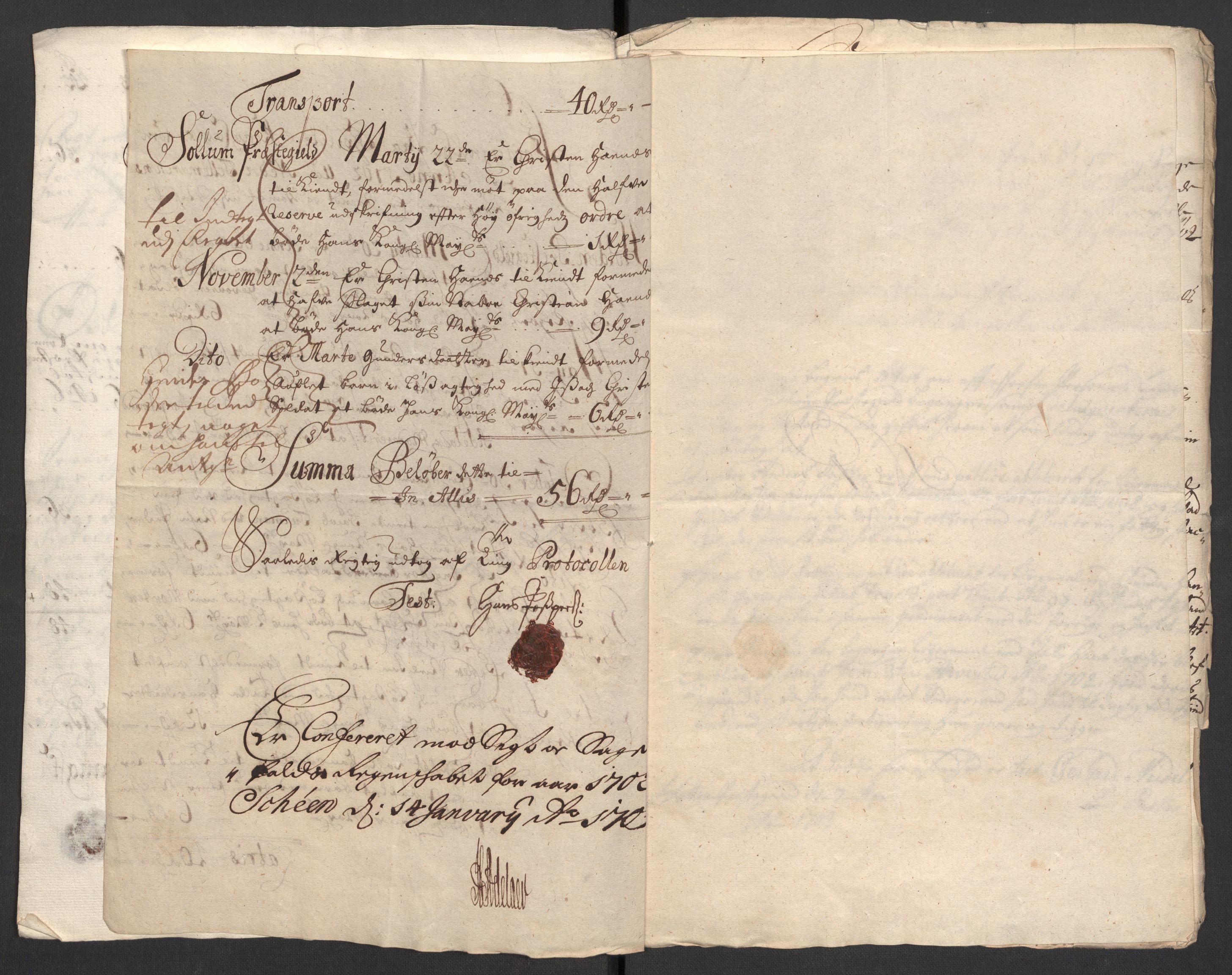 Rentekammeret inntil 1814, Reviderte regnskaper, Fogderegnskap, AV/RA-EA-4092/R36/L2106: Fogderegnskap Øvre og Nedre Telemark og Bamble, 1702, p. 46