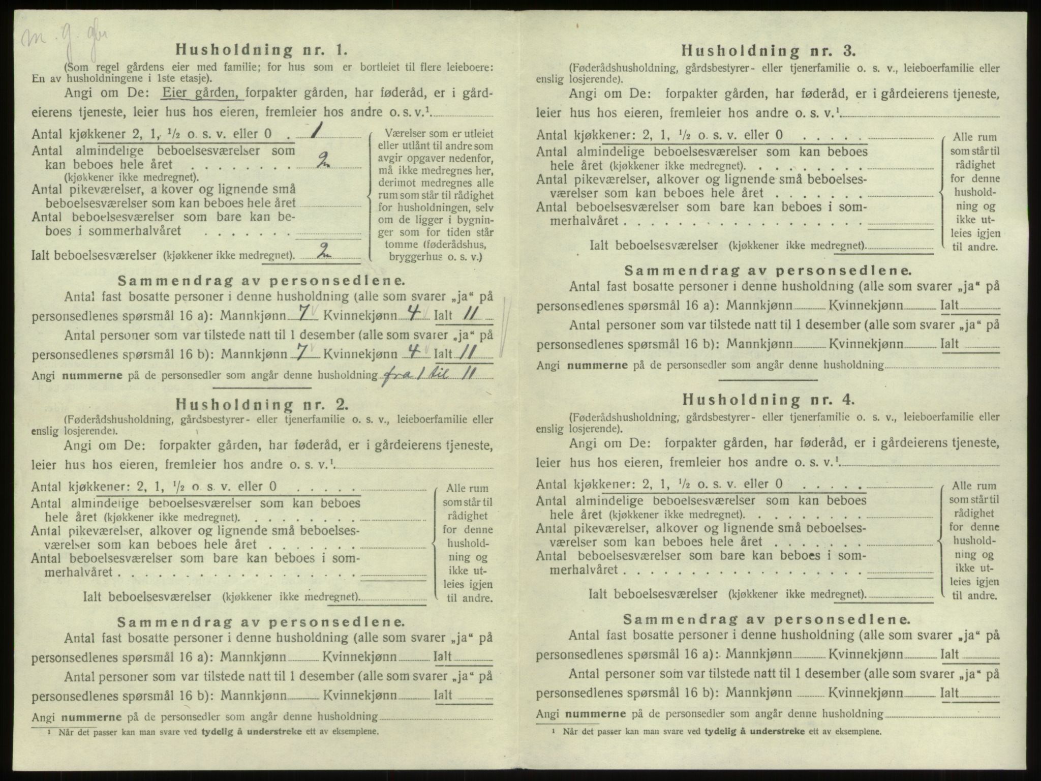 SAB, 1920 census for Breim, 1920, p. 479