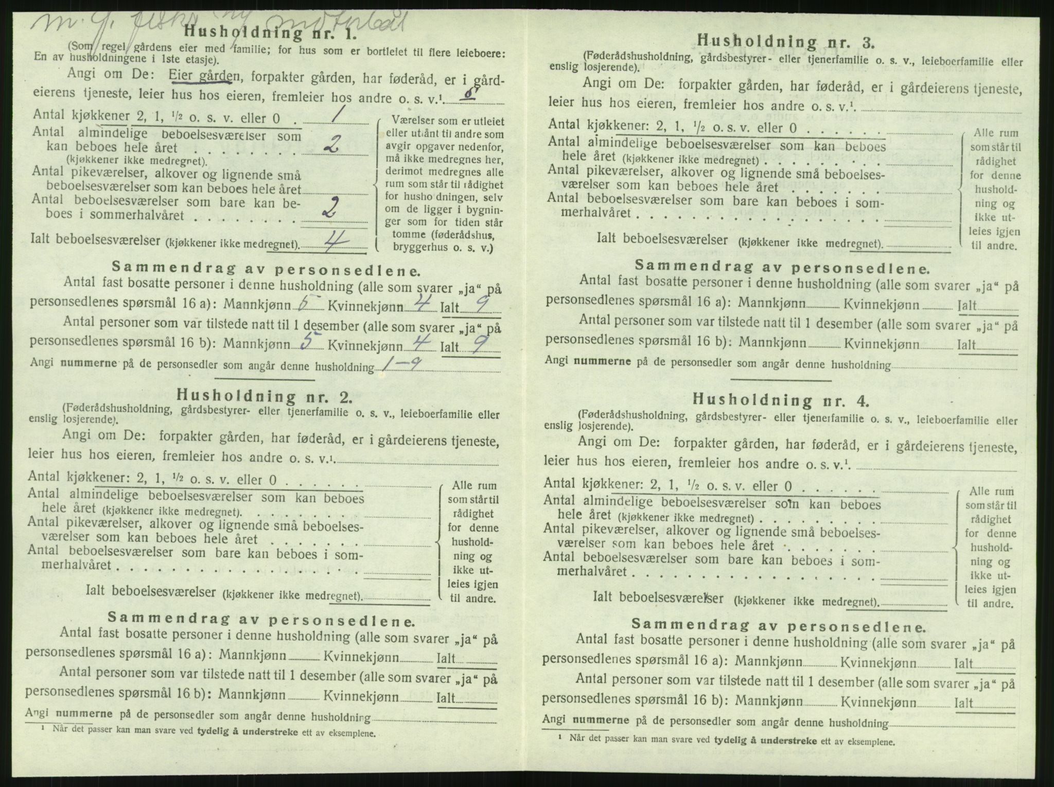 SAT, 1920 census for Vega, 1920, p. 940