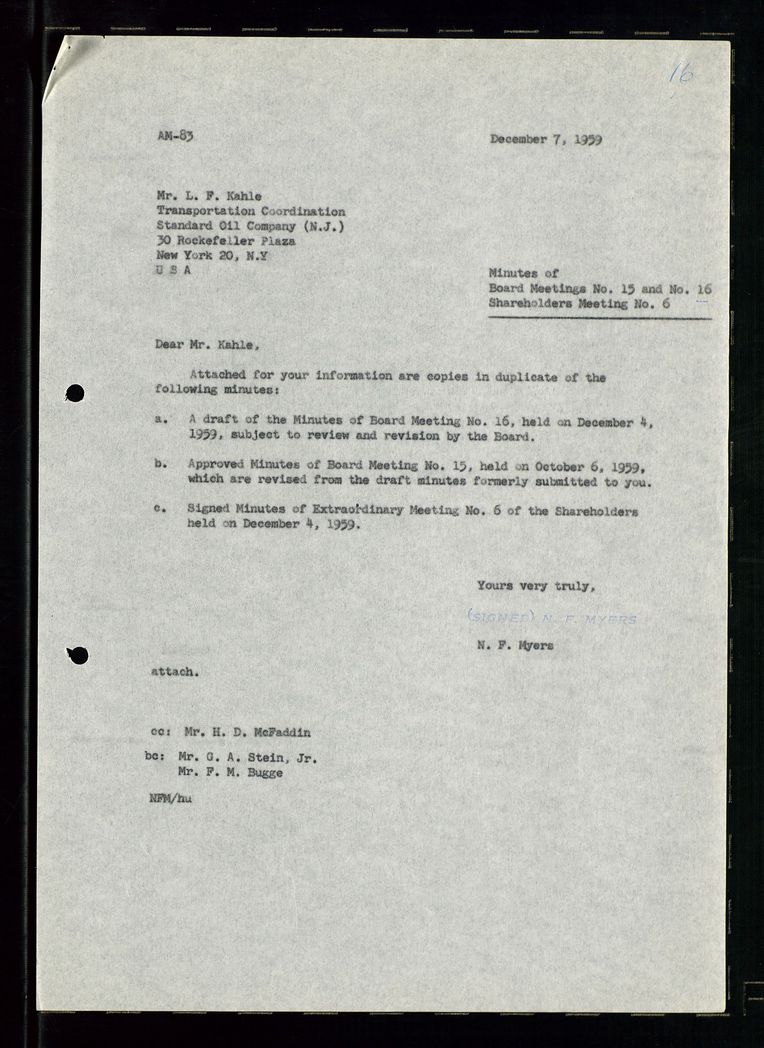 PA 1537 - A/S Essoraffineriet Norge, AV/SAST-A-101957/A/Aa/L0001/0001: Styremøter / Styremøter, board meetings, 1959-1961, p. 199