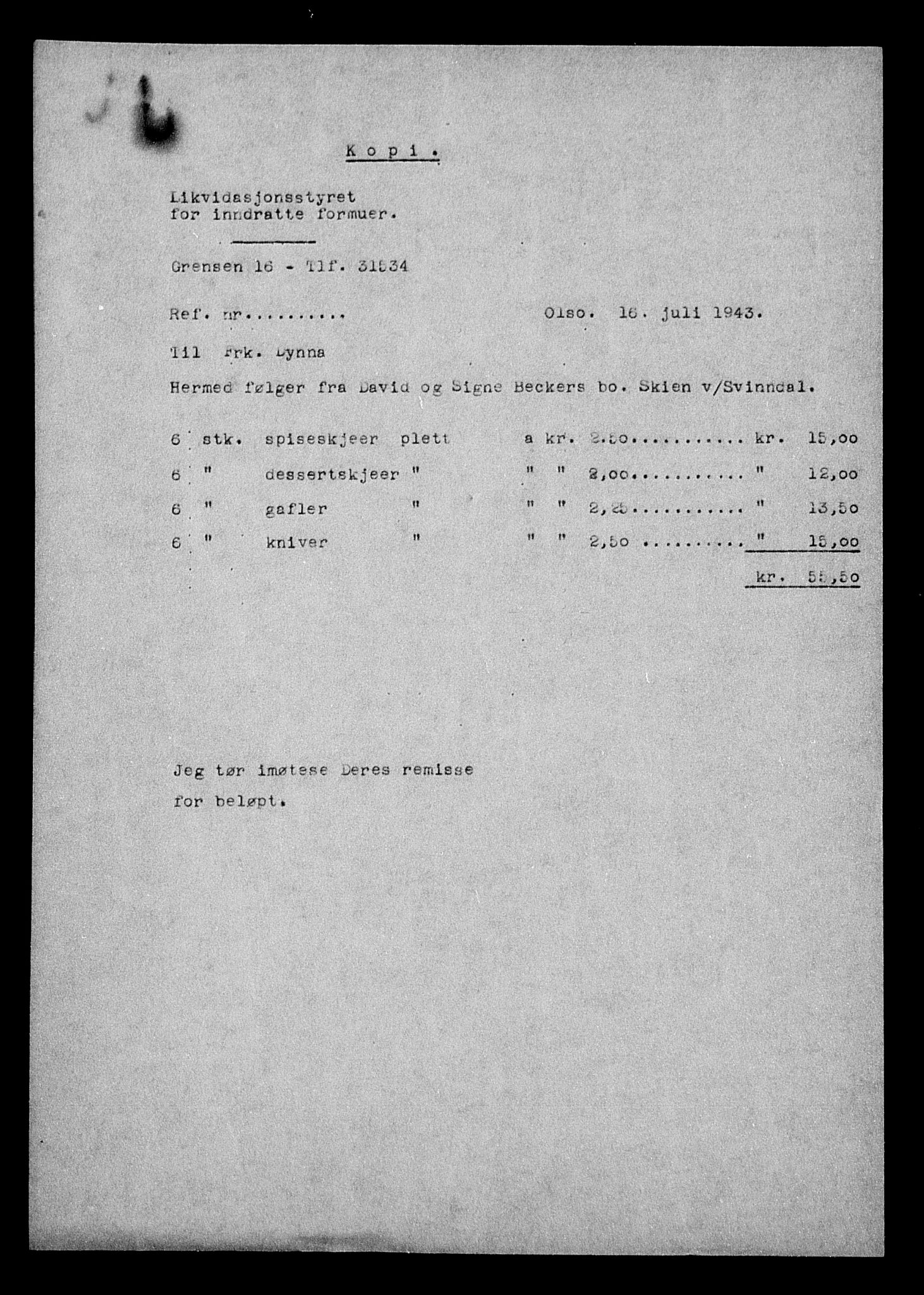 Justisdepartementet, Tilbakeføringskontoret for inndratte formuer, AV/RA-S-1564/H/Hc/Hcd/L0989: --, 1945-1947, p. 506