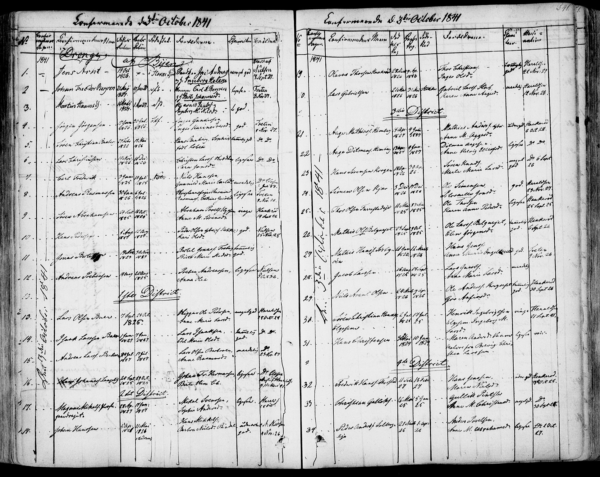 Sandar kirkebøker, SAKO/A-243/F/Fa/L0005: Parish register (official) no. 5, 1832-1847, p. 540-541