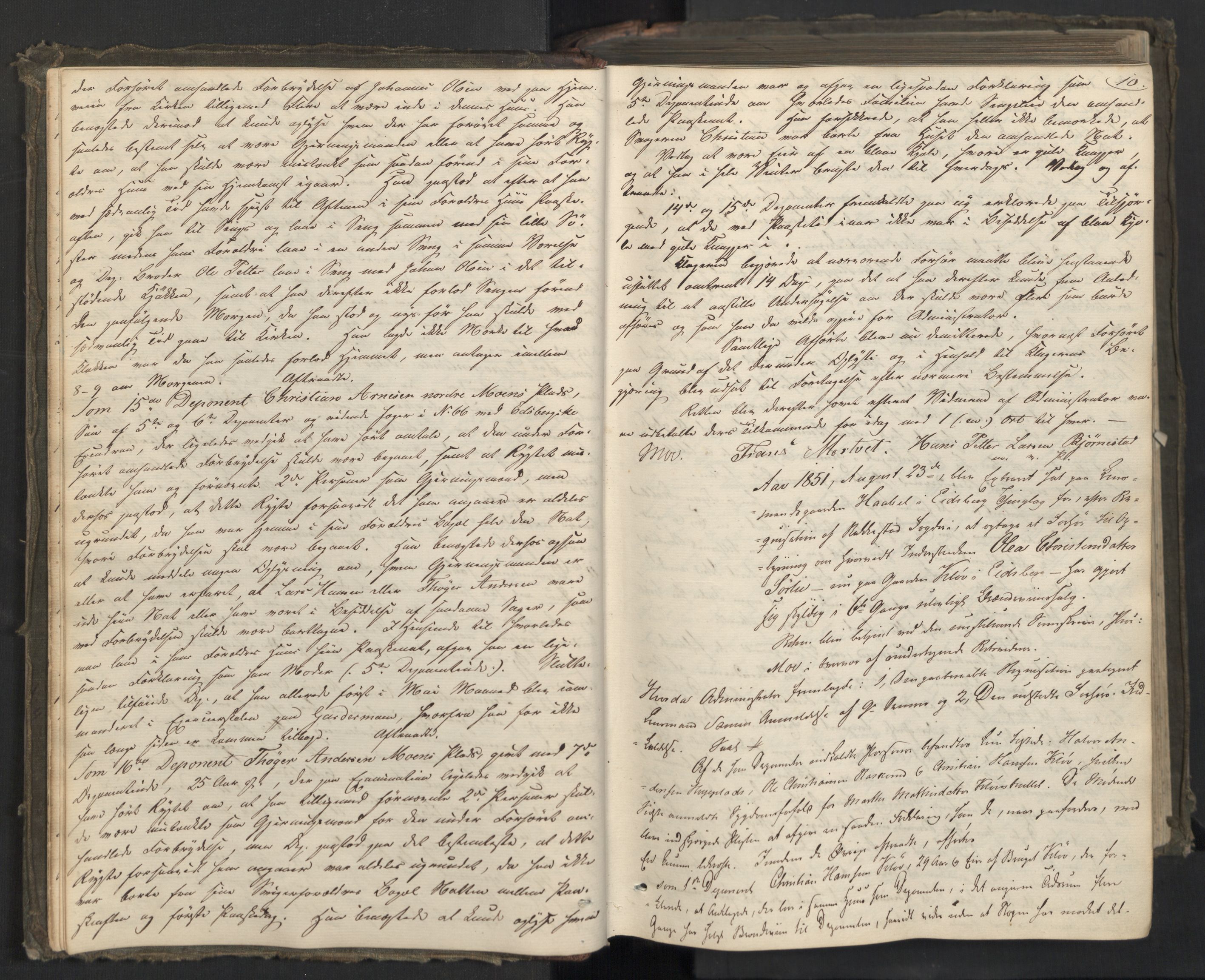 Rakkestad sorenskriveri, AV/SAO-A-10686/F/Fc/L0005: Ekstrarettsprotokoller, 1851-1859, p. 10