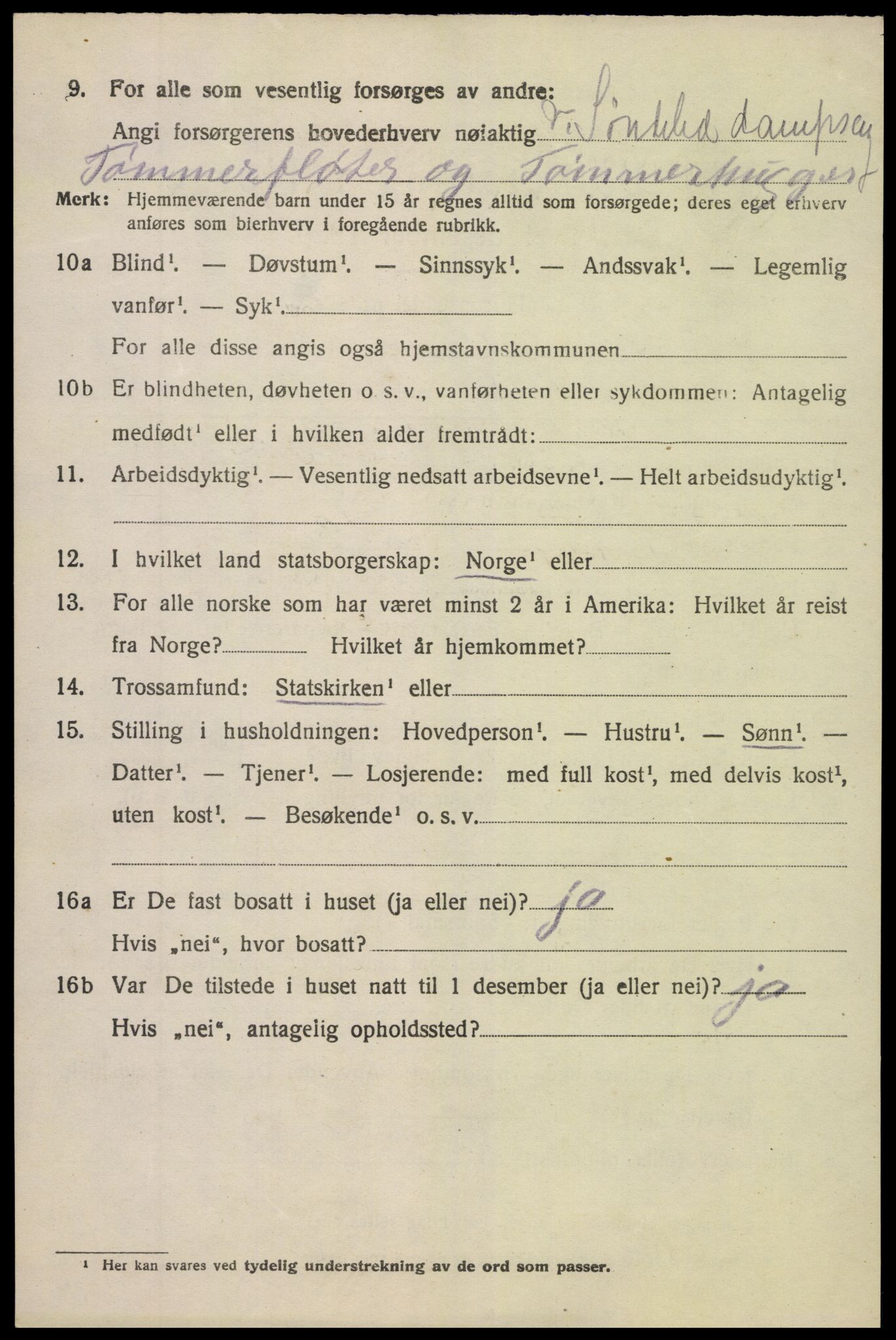 SAK, 1920 census for Søndeled, 1920, p. 6662