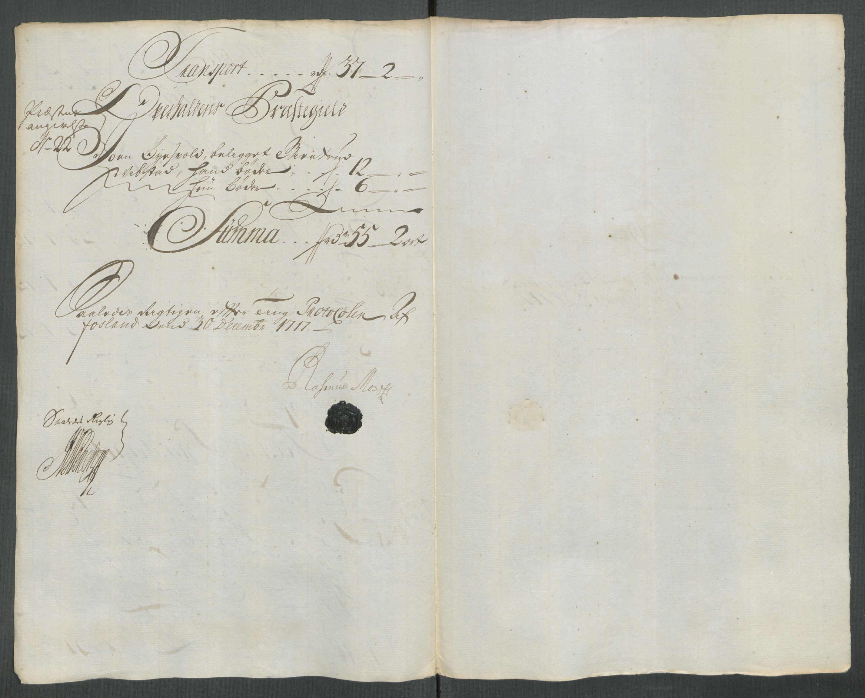 Rentekammeret inntil 1814, Reviderte regnskaper, Fogderegnskap, AV/RA-EA-4092/R64/L4438: Fogderegnskap Namdal, 1717, p. 171