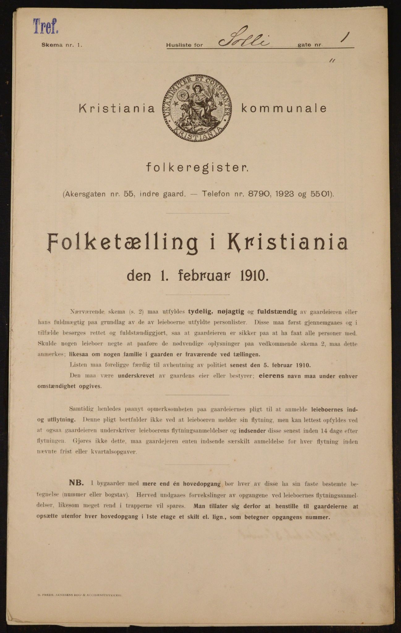 OBA, Municipal Census 1910 for Kristiania, 1910, p. 94931