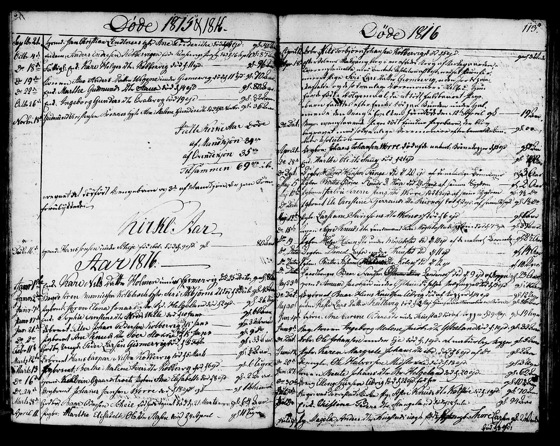 Avaldsnes sokneprestkontor, SAST/A -101851/H/Ha/Haa/L0003: Parish register (official) no. A 3, 1801-1817, p. 113