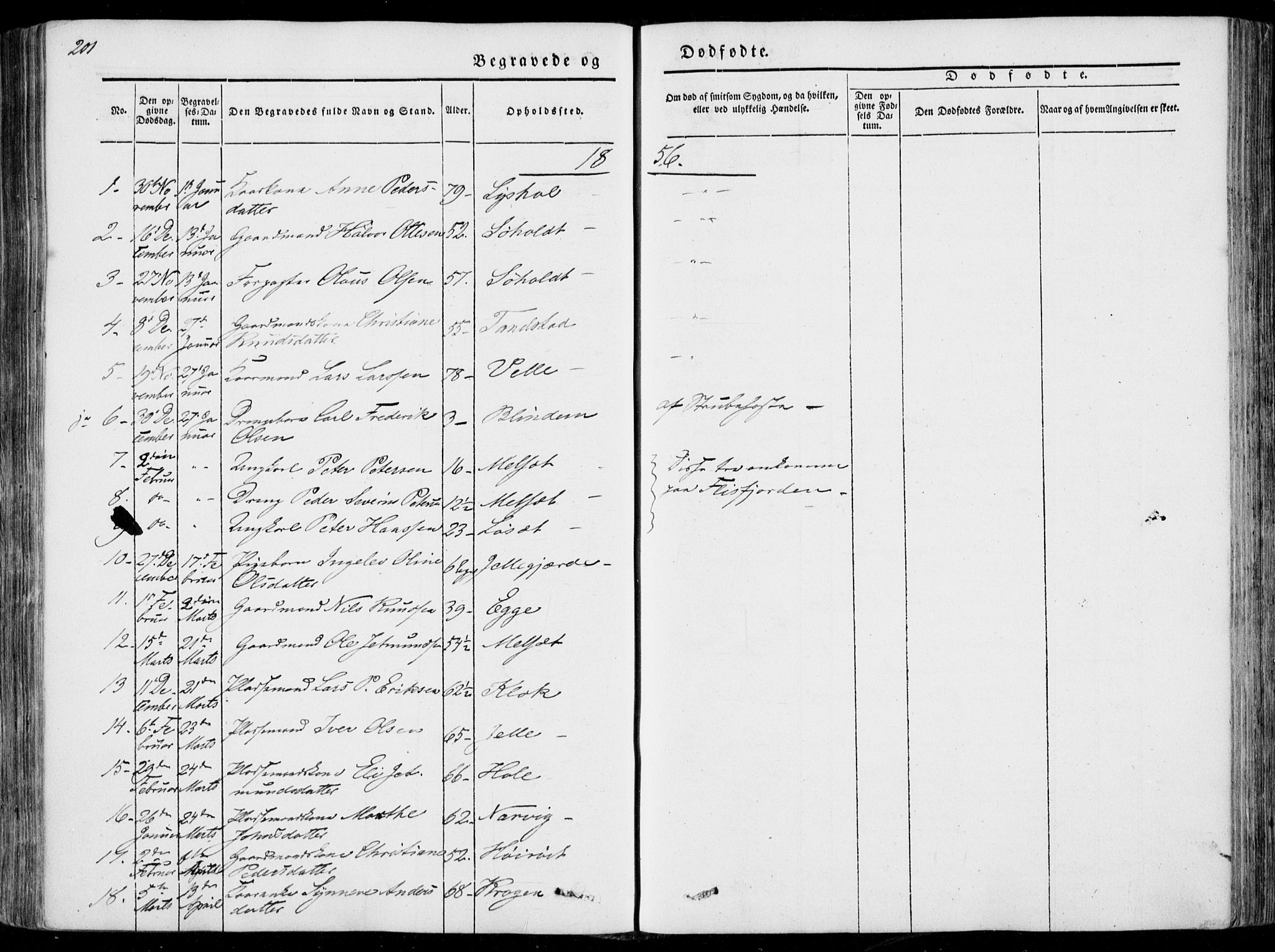 Ministerialprotokoller, klokkerbøker og fødselsregistre - Møre og Romsdal, AV/SAT-A-1454/522/L0313: Parish register (official) no. 522A08, 1852-1862, p. 201