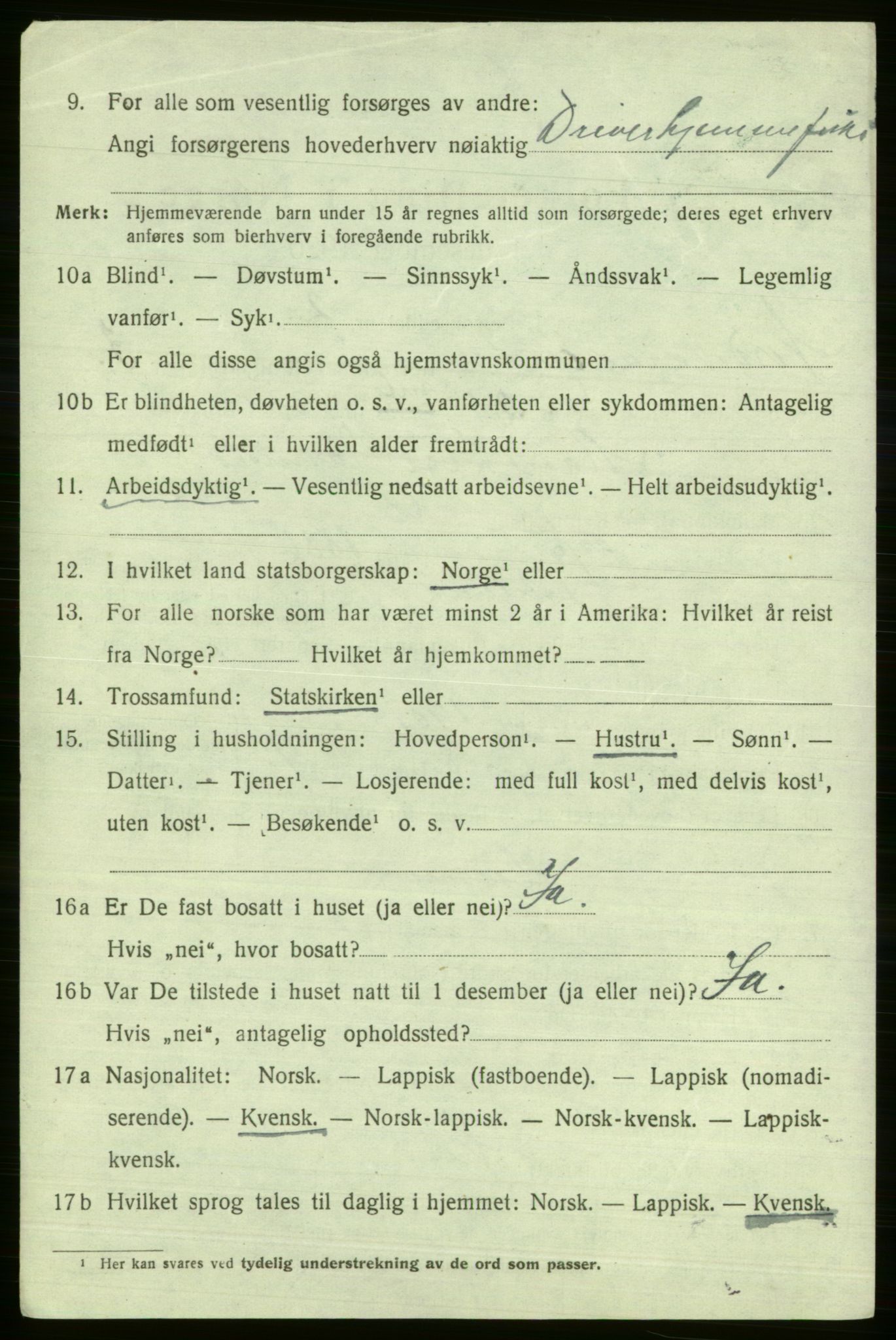 SATØ, 1920 census for Nord-Varanger, 1920, p. 1669