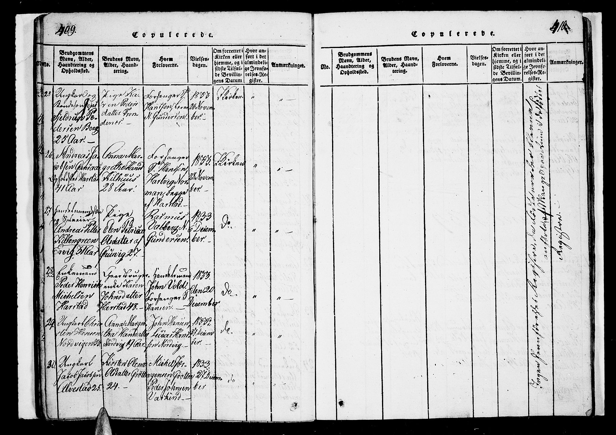 Trondenes sokneprestkontor, SATØ/S-1319/H/Hb/L0003klokker: Parish register (copy) no. 3, 1820-1834, p. 409-410